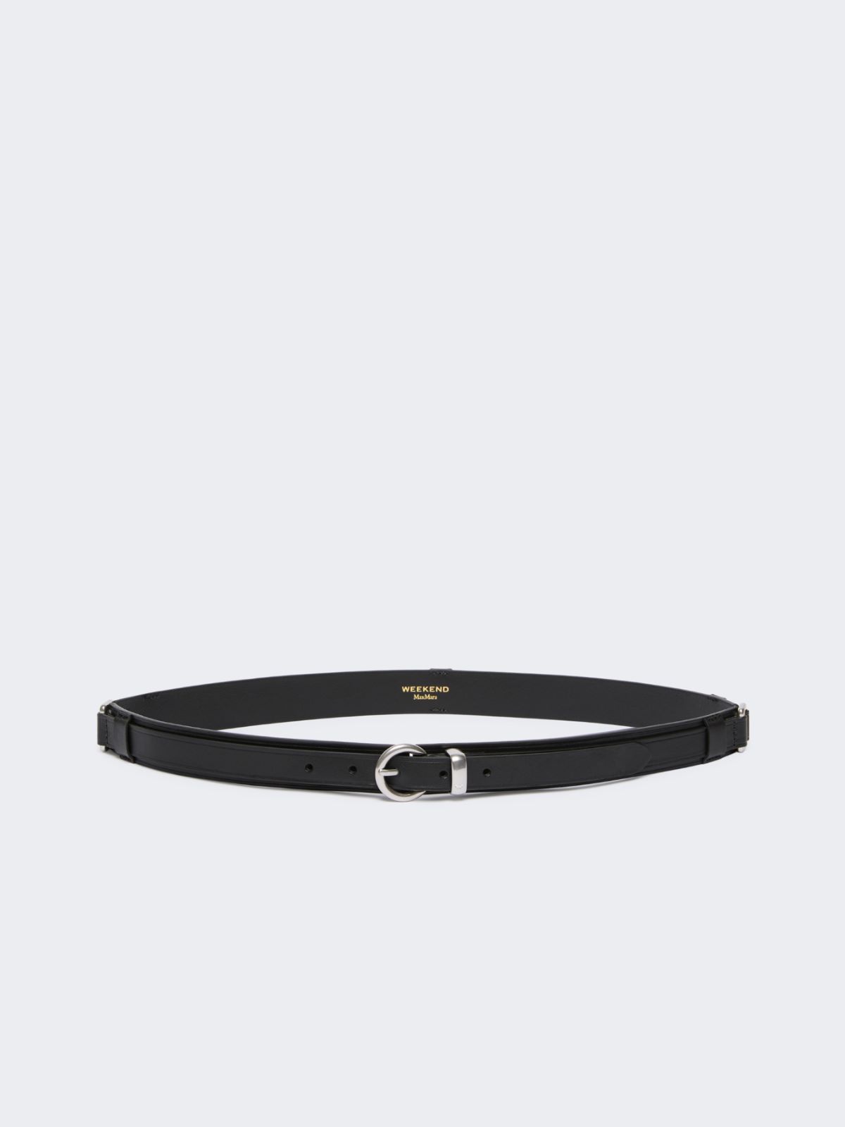 Leather belt with rectangular rings - Weekend Max Mara