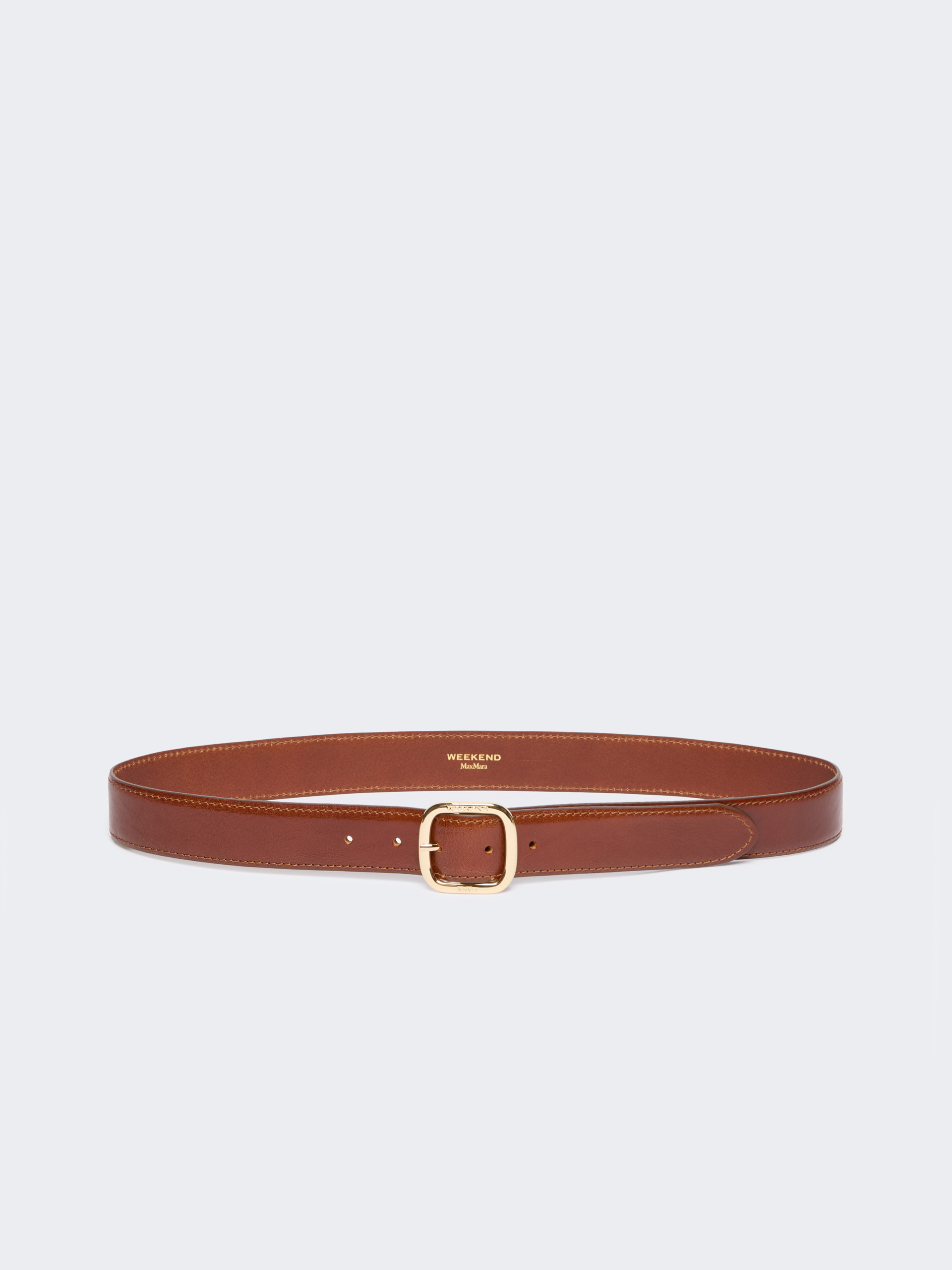 Leather belt - TOBACCO - Weekend Max Mara