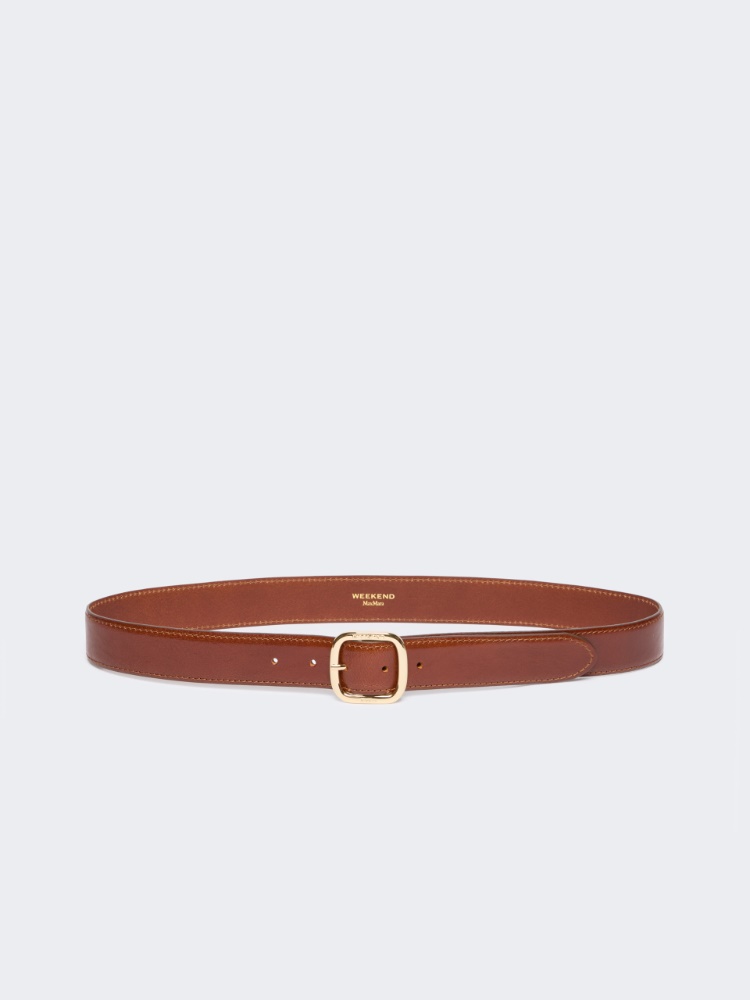 Leather belt - TOBACCO - Weekend Max Mara - 2