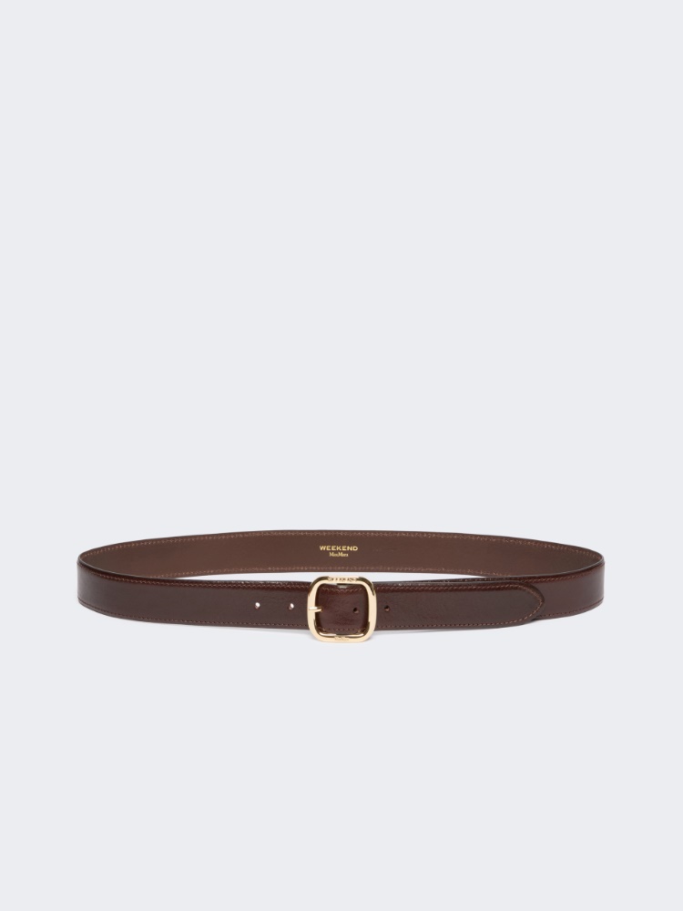 Leather belt - CHOCOLATE - Weekend Max Mara - 2