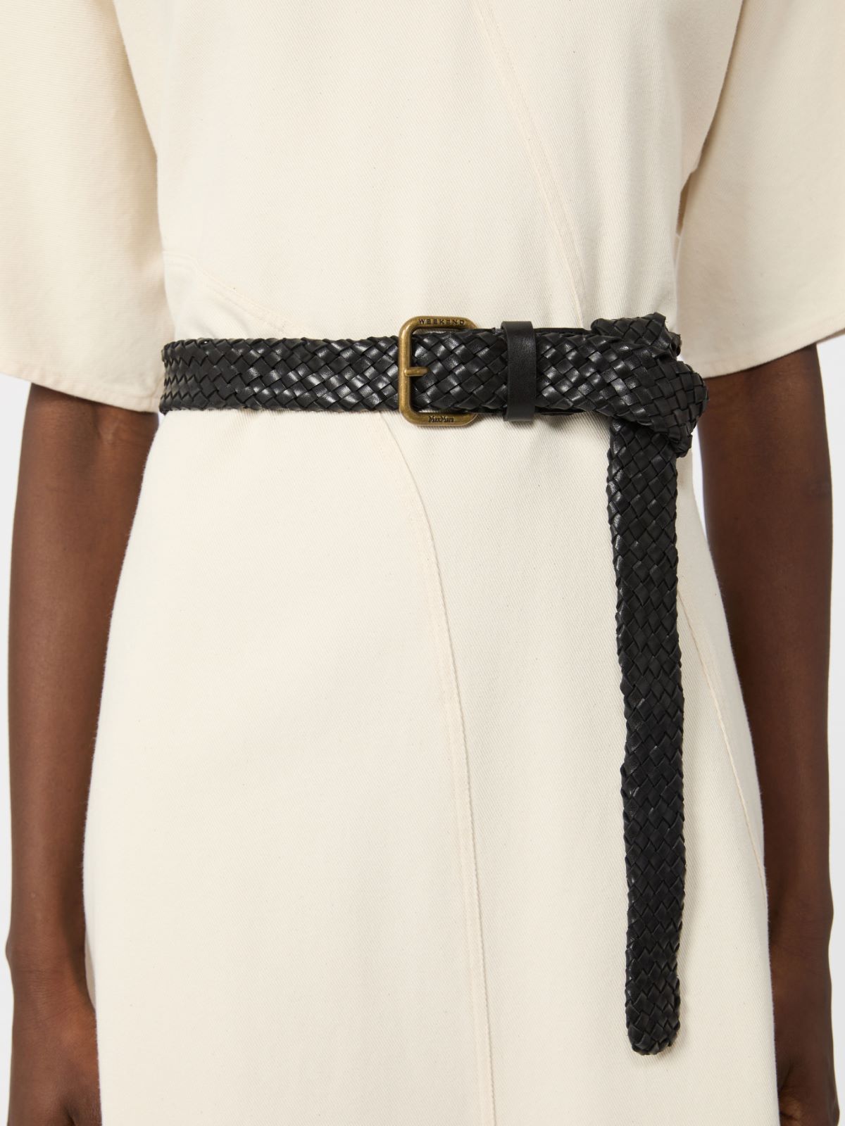 Woven leather belt - Weekend Max Mara - 3