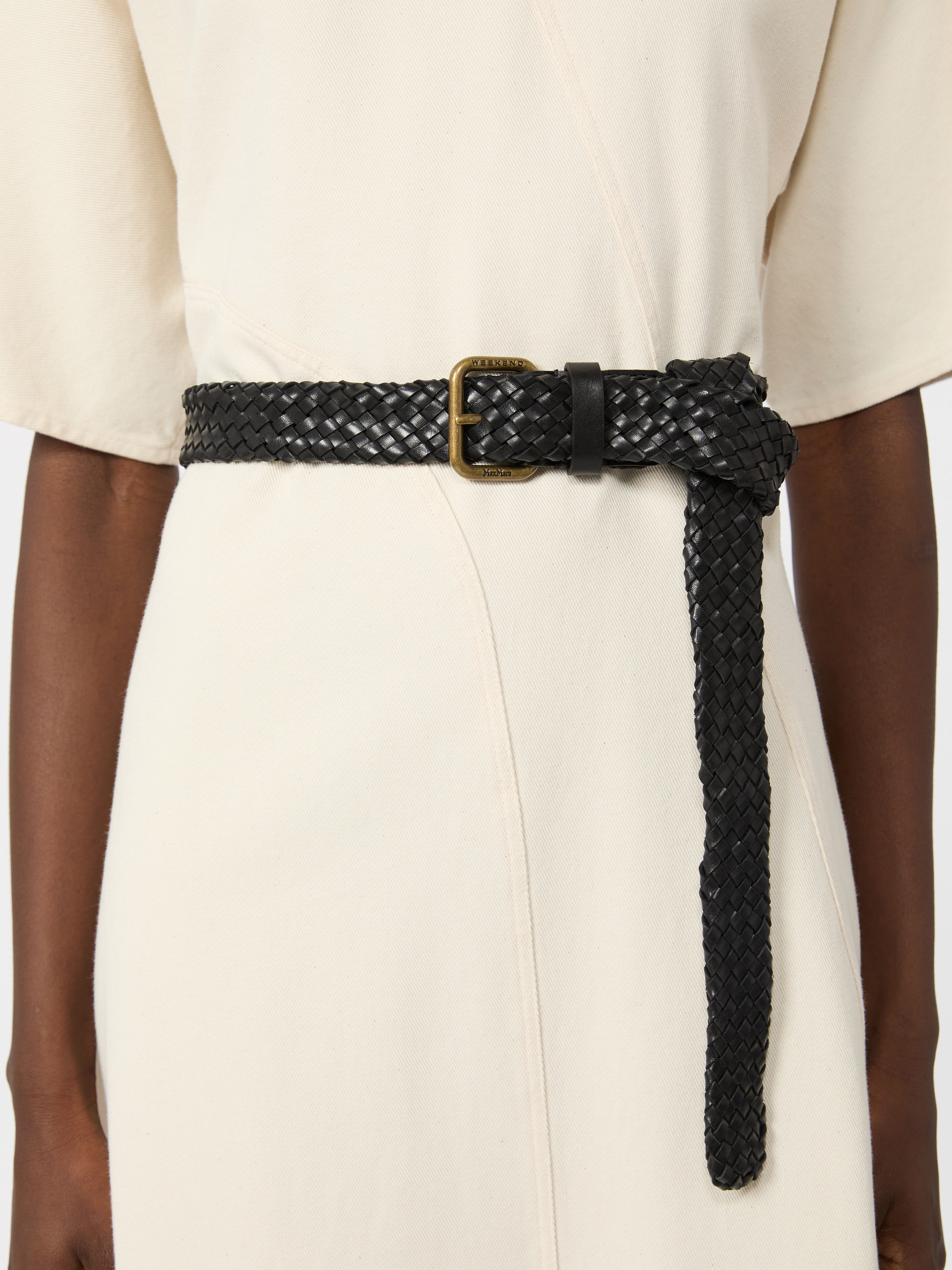 Woven leather belt - Weekend Max Mara - 4