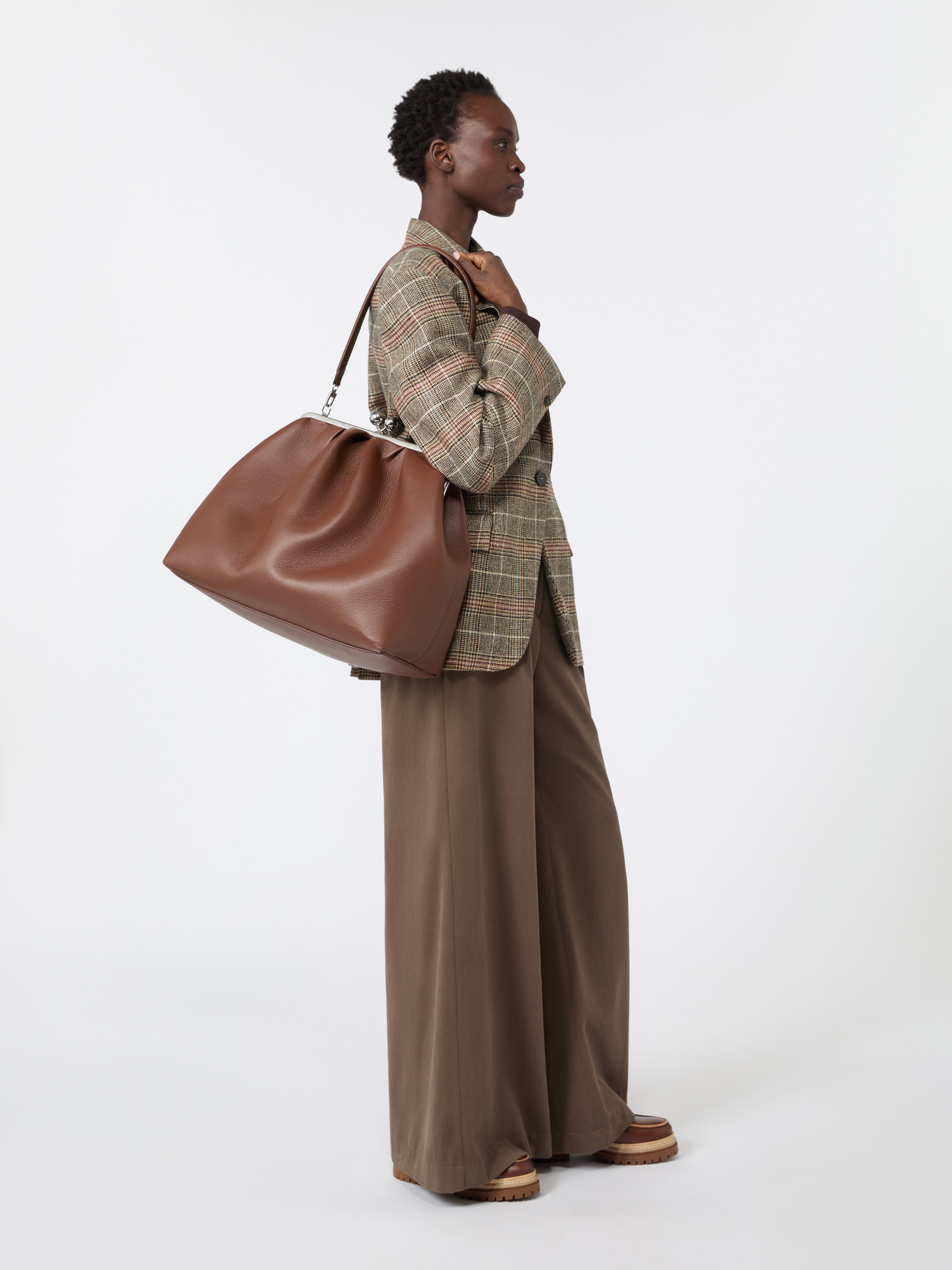 Extra large deer-print leather Pasticcino Bag - Weekend Max Mara - 7