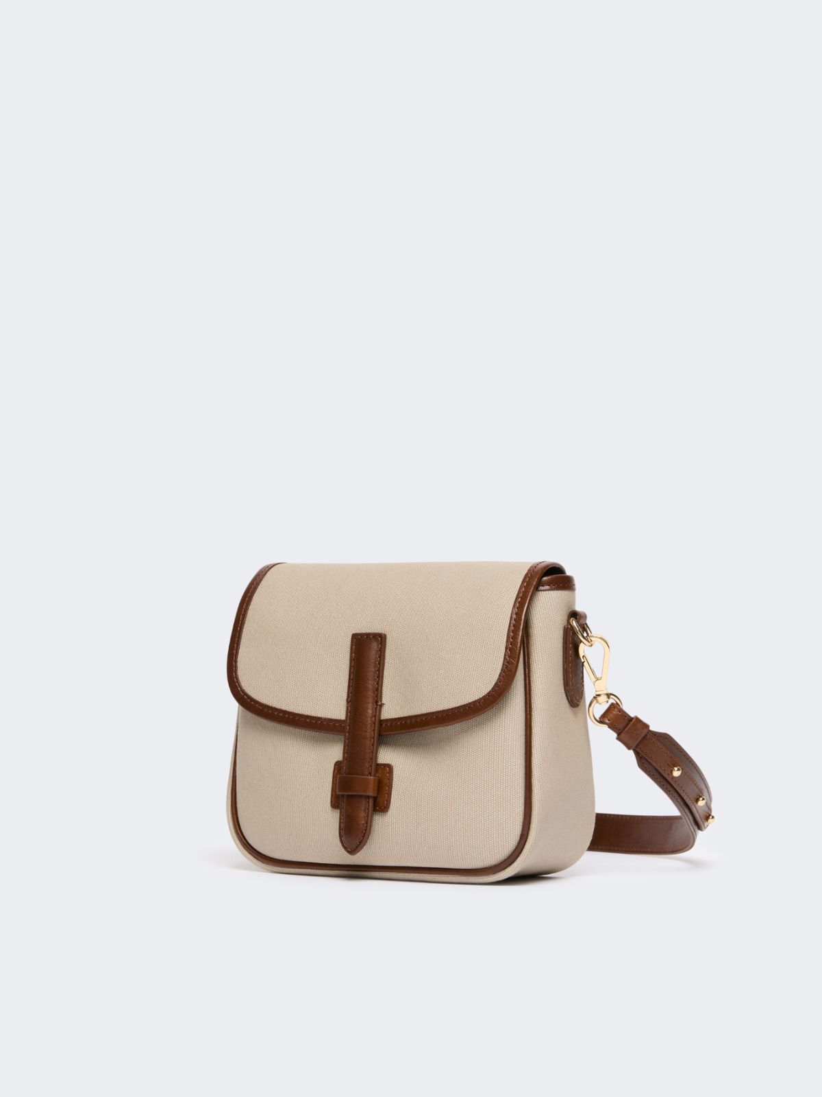Borsa a tracolla piccola in canvas e pelle - Weekend Max Mara - 2