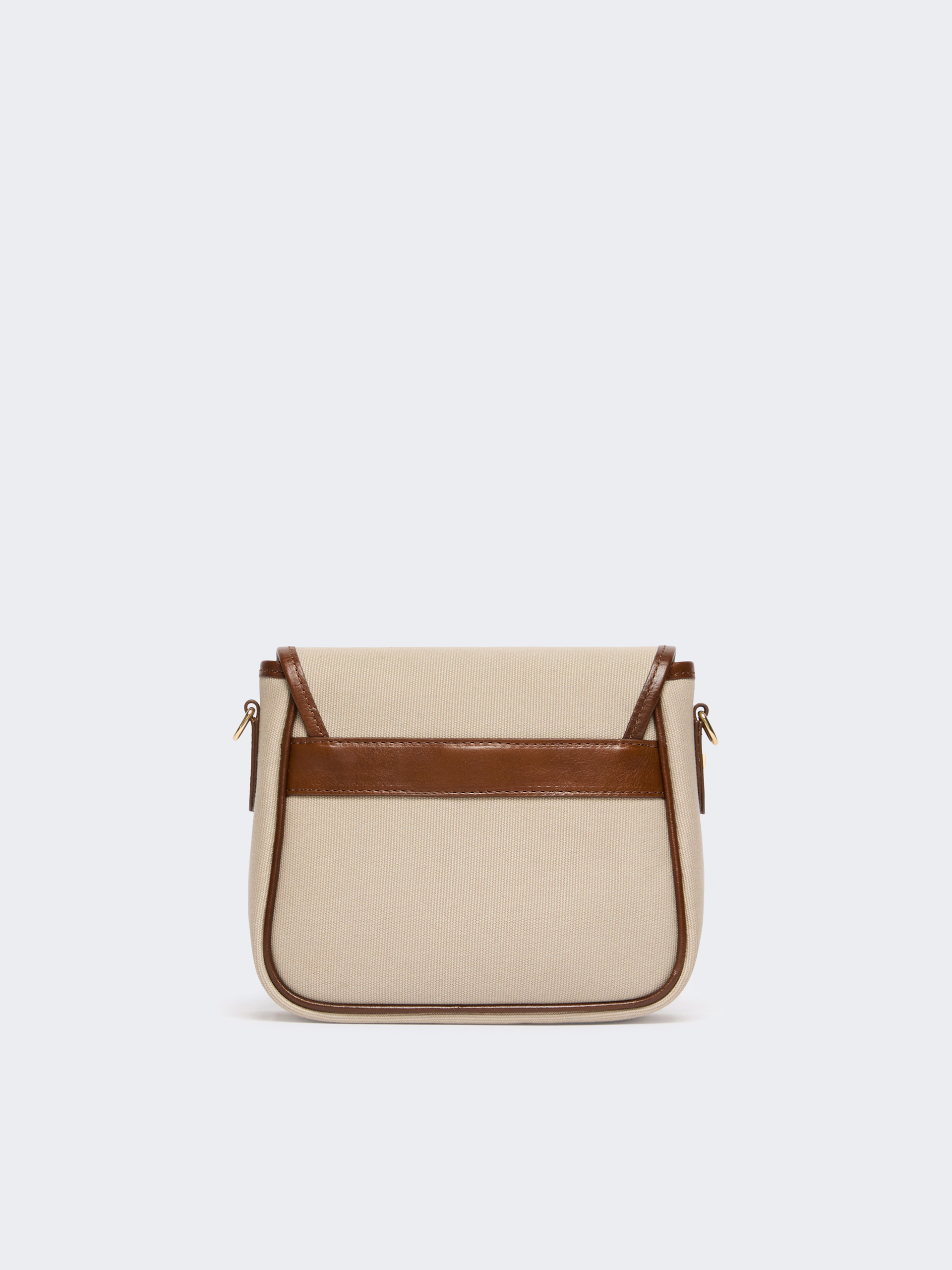 Borsa a tracolla piccola in canvas e pelle - Weekend Max Mara - 3