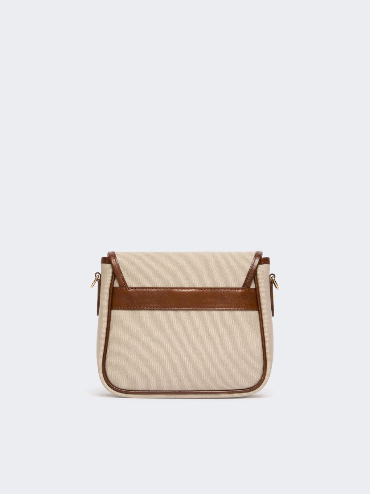 Borsa a tracolla piccola in canvas e pelle - Weekend Max Mara - 3