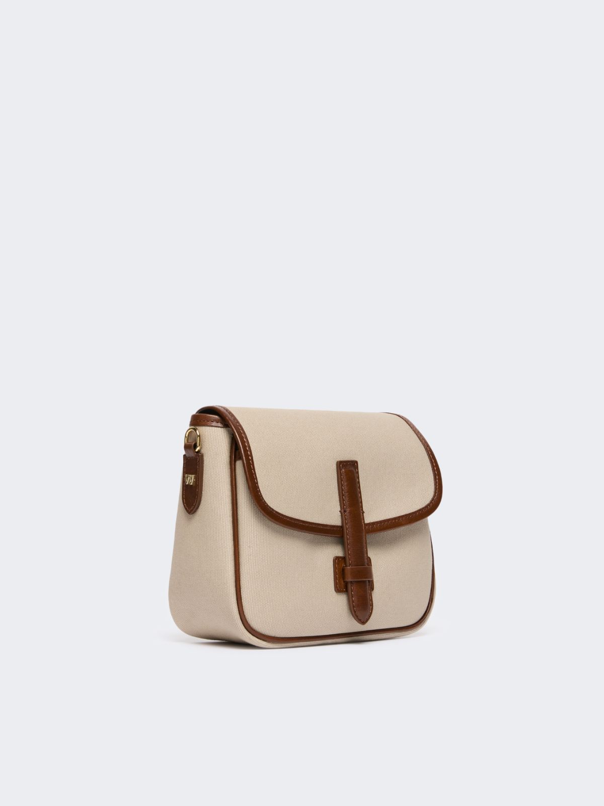 Borsa a tracolla piccola in canvas e pelle - Weekend Max Mara - 4