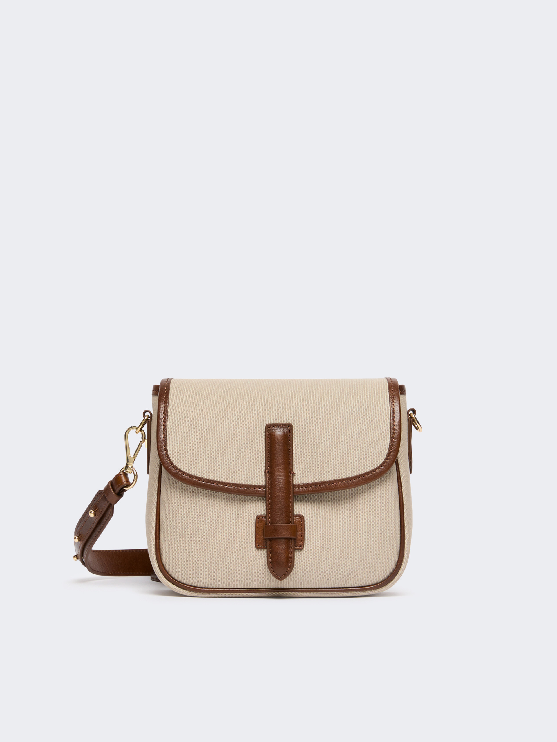 Borsa a tracolla piccola in canvas e pelle - Weekend Max Mara