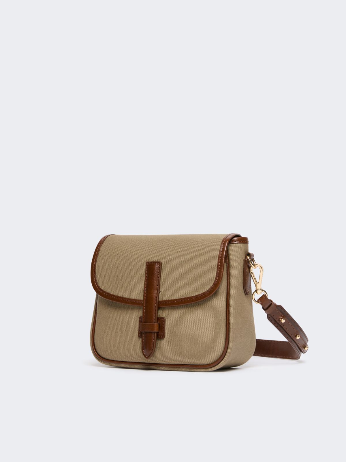 Borsa a tracolla piccola in canvas e pelle - Weekend Max Mara - 2