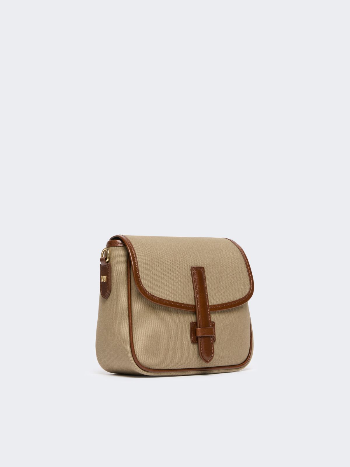 Borsa a tracolla piccola in canvas e pelle - Weekend Max Mara - 4