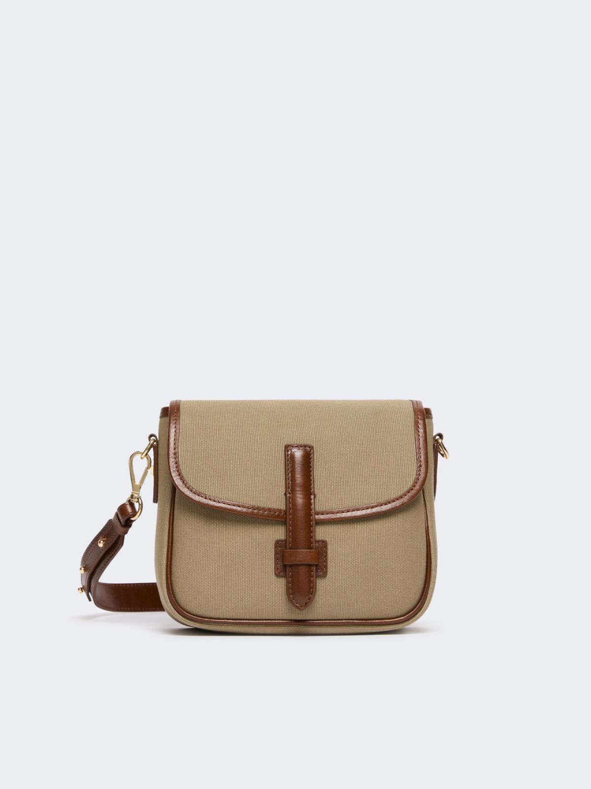 Borsa a tracolla piccola in canvas e pelle - Weekend Max Mara