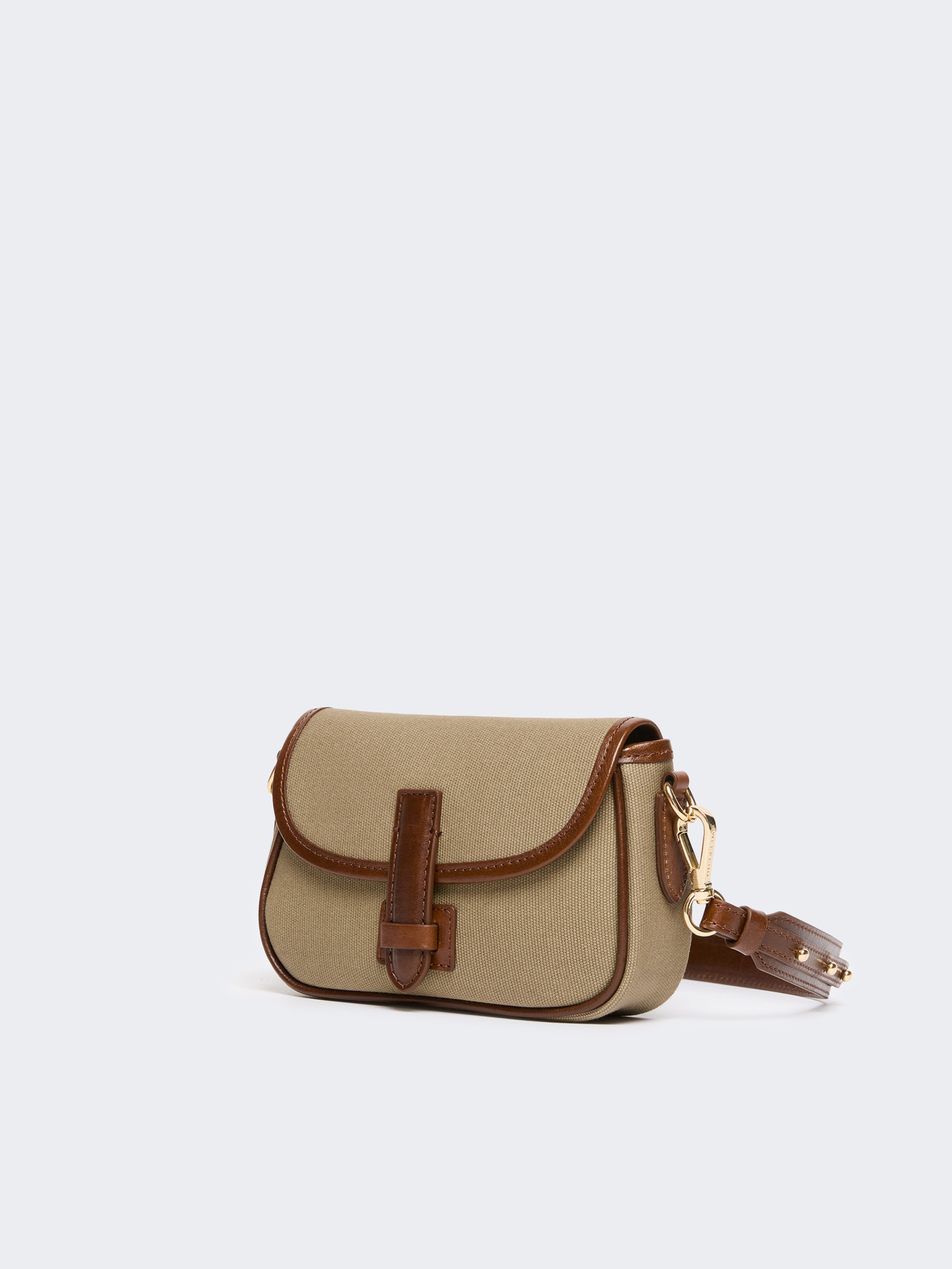 Borsa a tracolla micro in canvas e pelle - Weekend Max Mara - 2