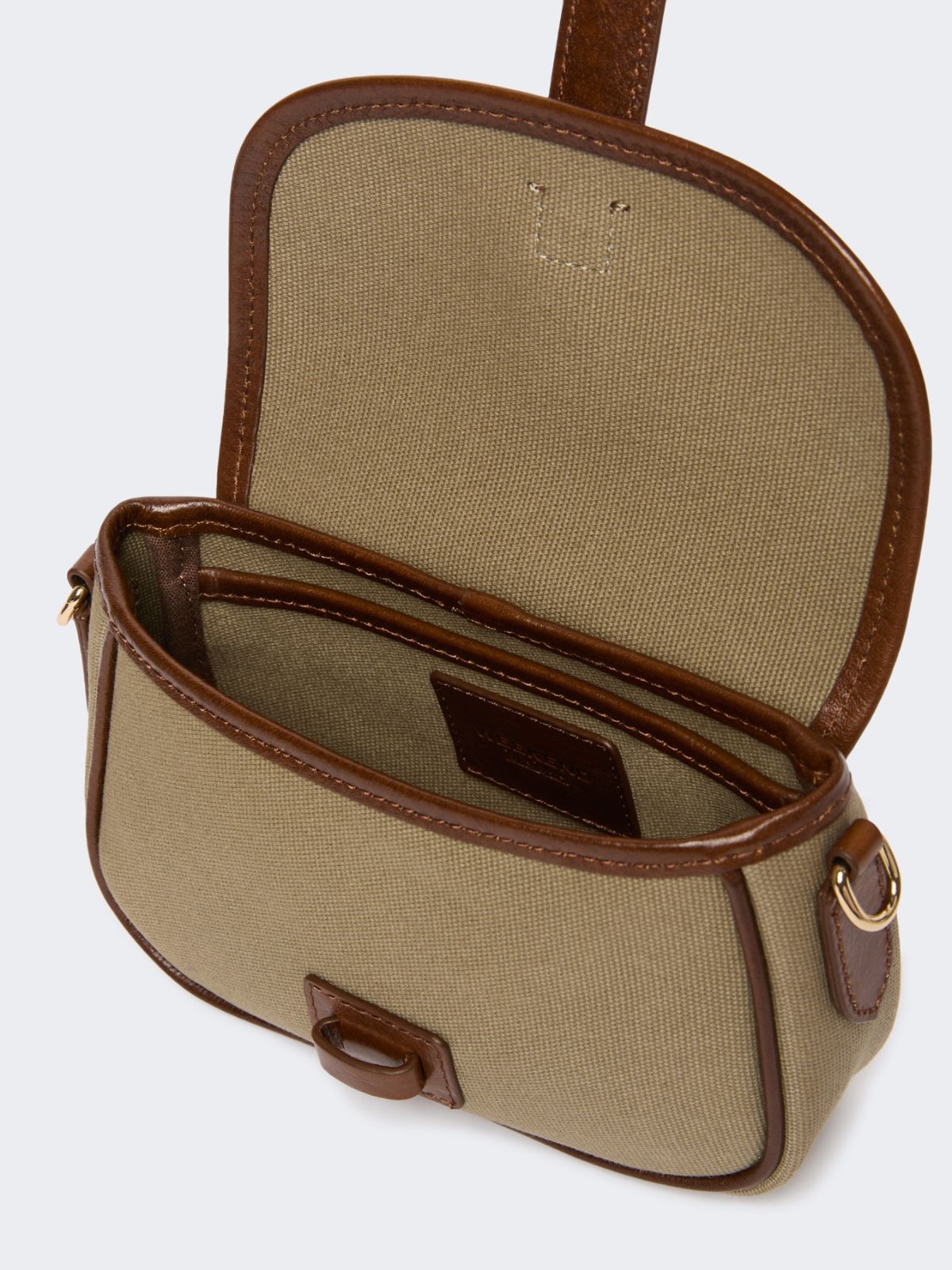 Borsa a tracolla micro in canvas e pelle - Weekend Max Mara - 5