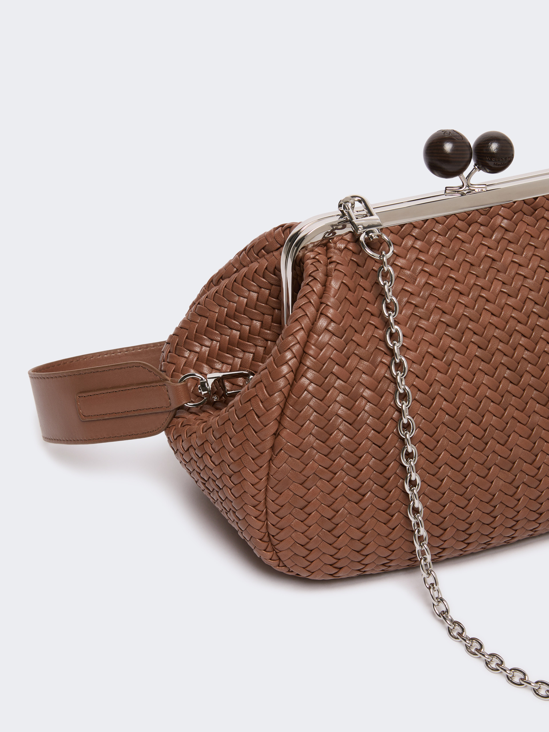 Medium Pasticcino Bag in woven leather - Weekend Max Mara - 4