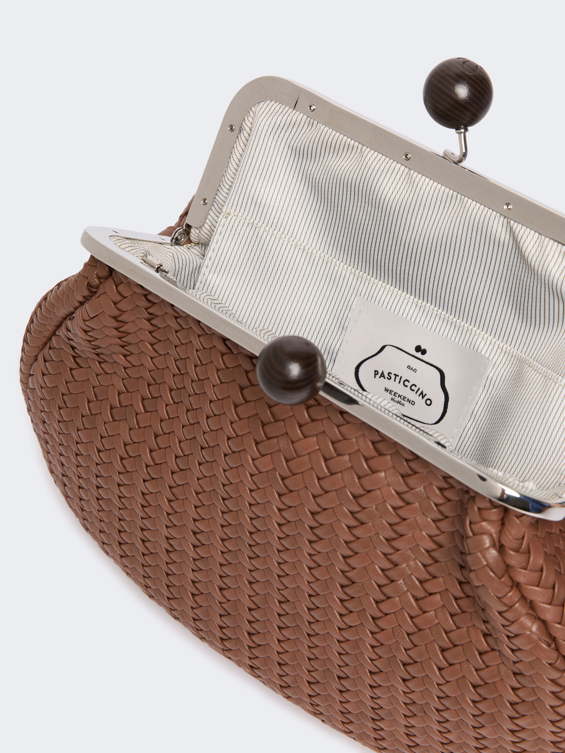 Medium Pasticcino Bag in woven leather - Weekend Max Mara - 6