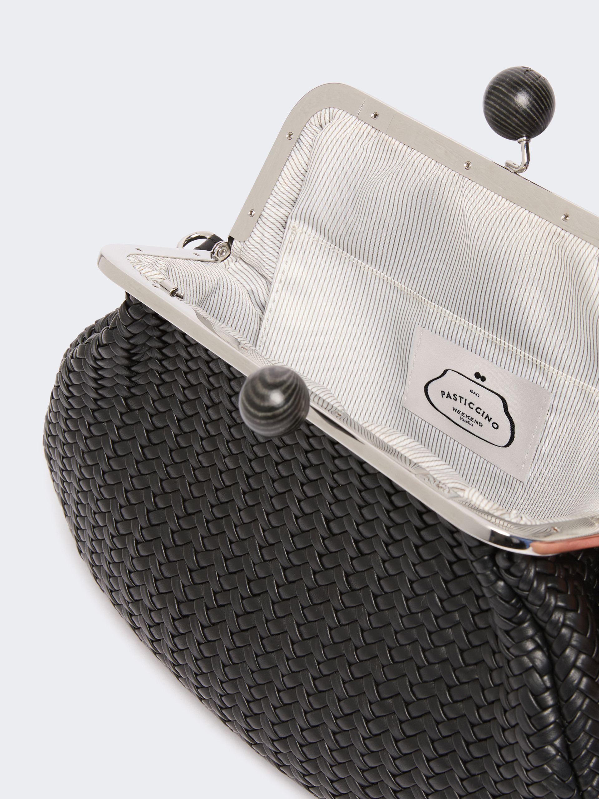 Medium Pasticcino Bag in woven leather - Weekend Max Mara - 6