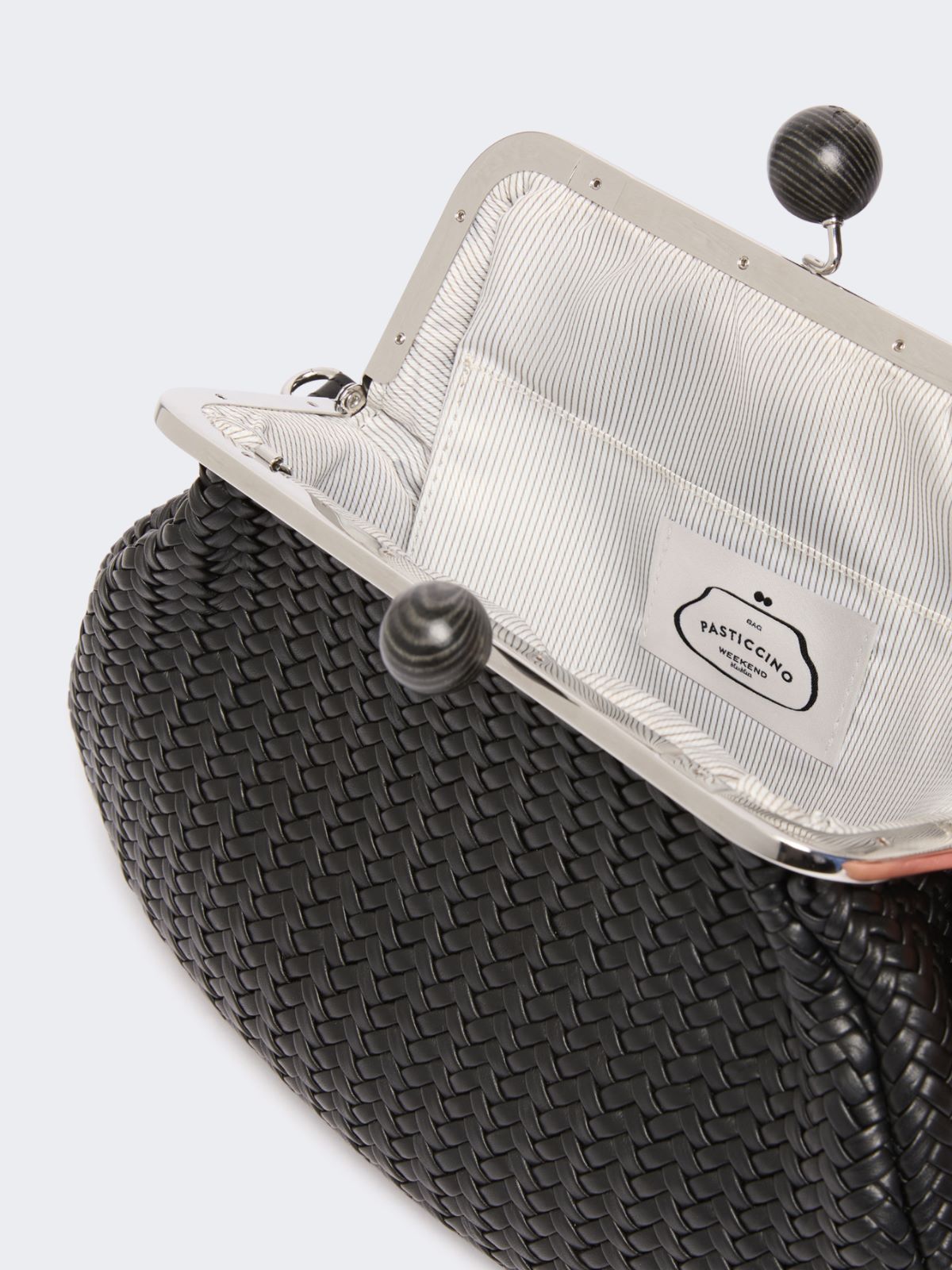 Medium Pasticcino Bag in woven leather - Weekend Max Mara - 6