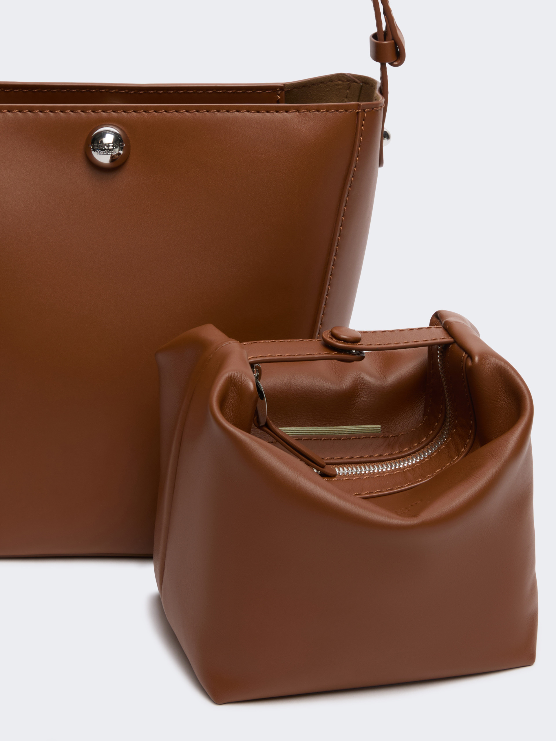 Smooth leather bucket bag - Weekend Max Mara - 6