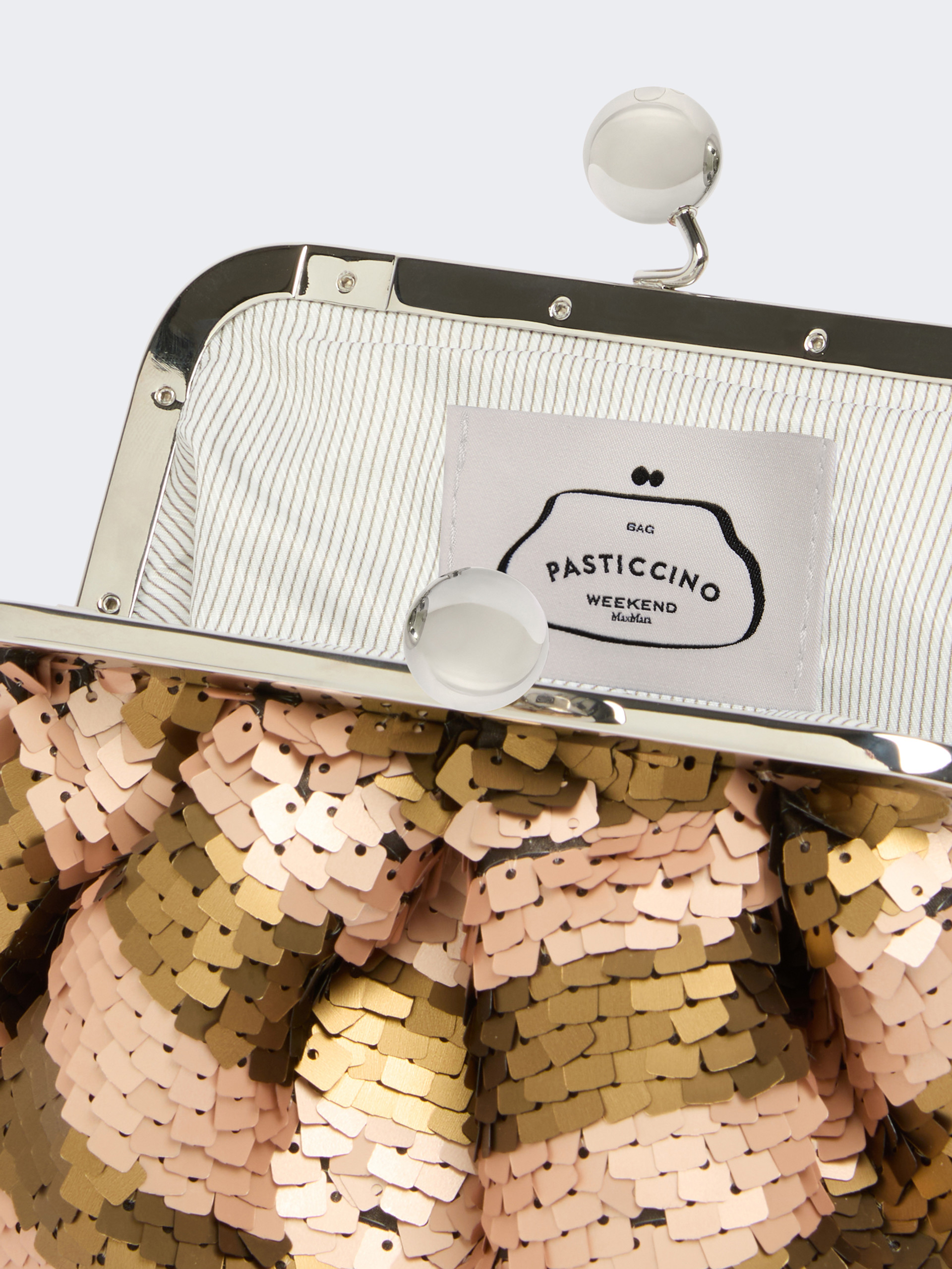 Small Pasticcino Bag with sequin stripes - Weekend Max Mara - 6