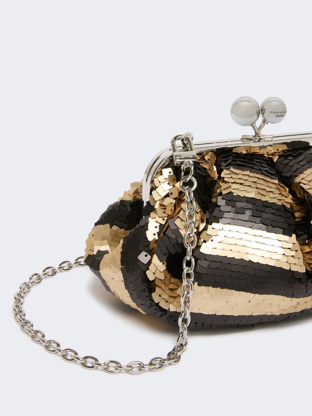 Small Pasticcino Bag with sequin stripes - Weekend Max Mara - 4
