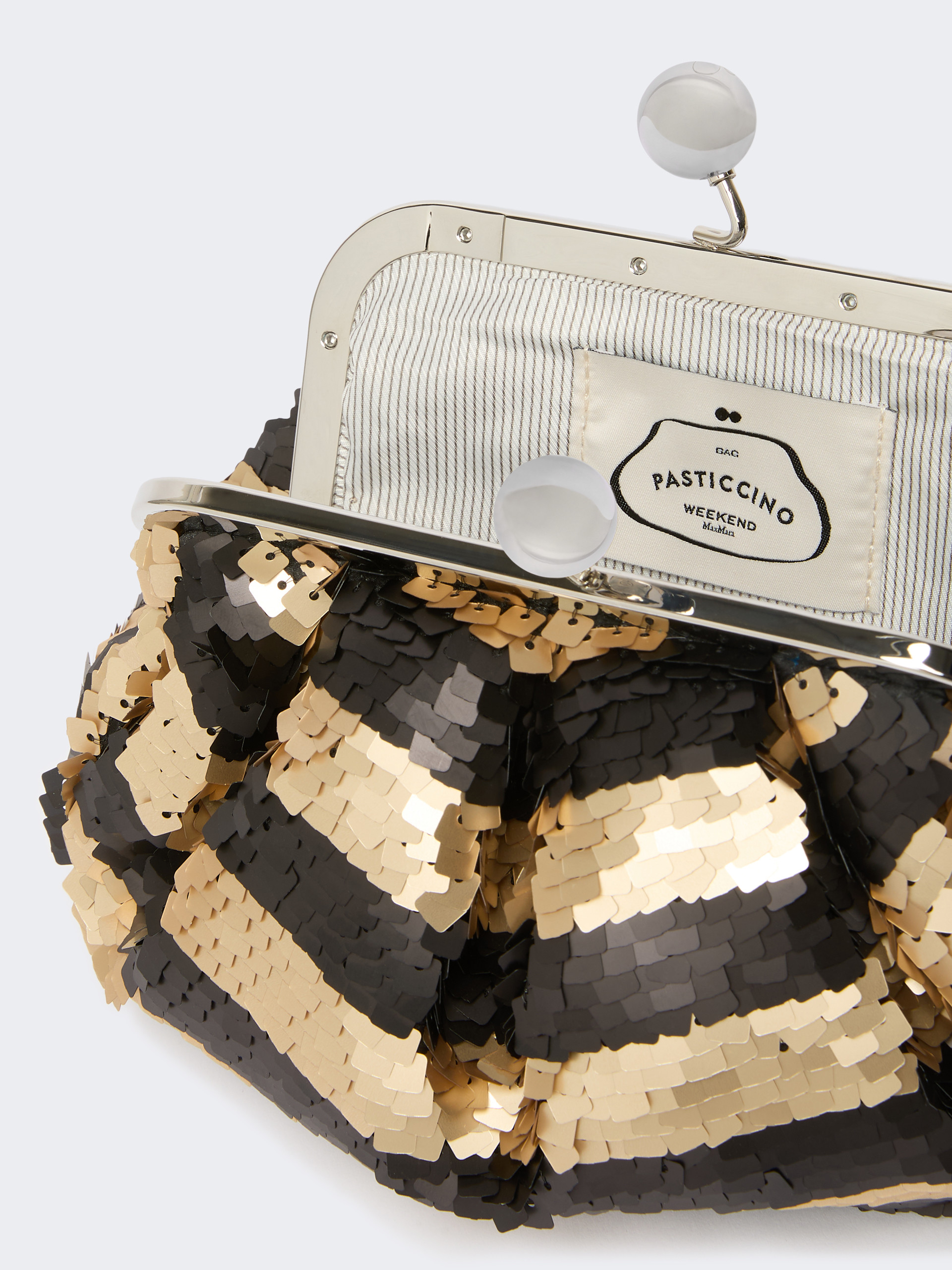 Small Pasticcino Bag with sequin stripes - Weekend Max Mara - 6