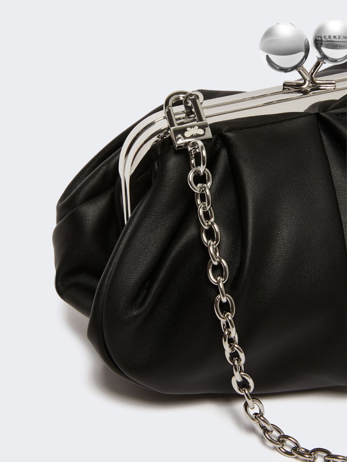 Small sheepskin Pasticcino Bag - BLACK - Weekend - 4