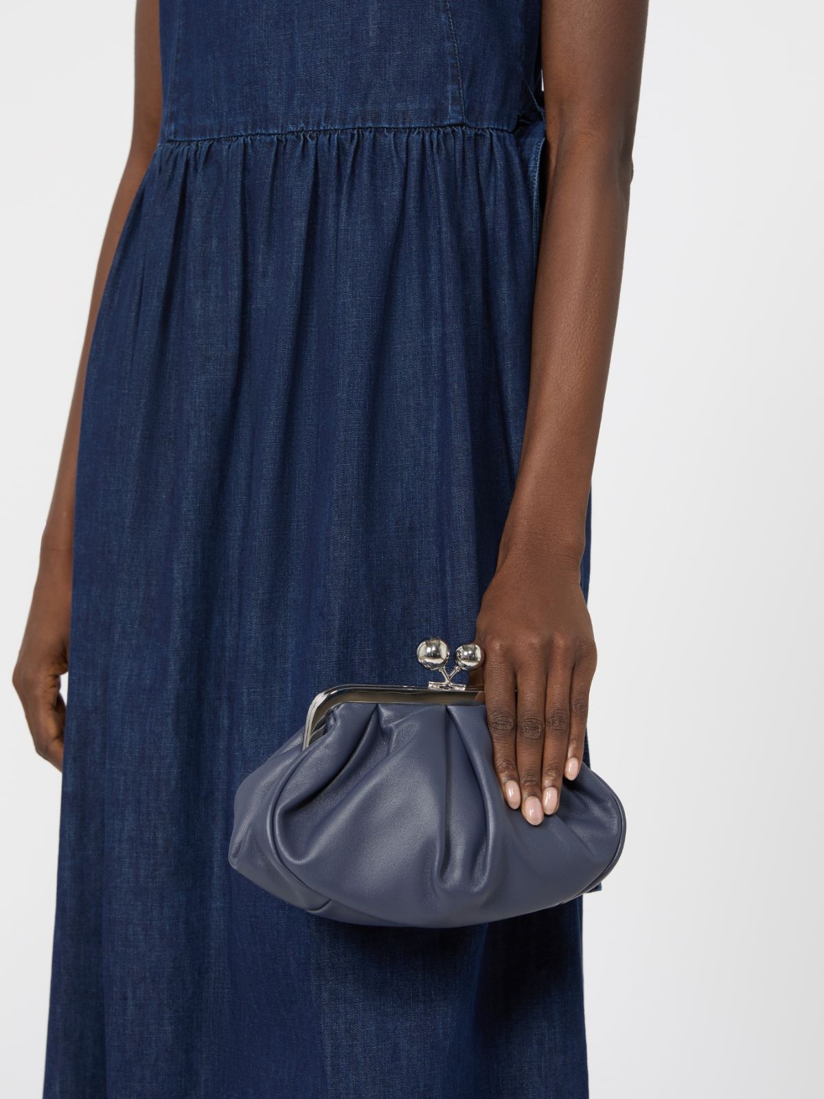 Pasticcino Bag Small in montone - BLU MARINO - Weekend Max Mara - 7
