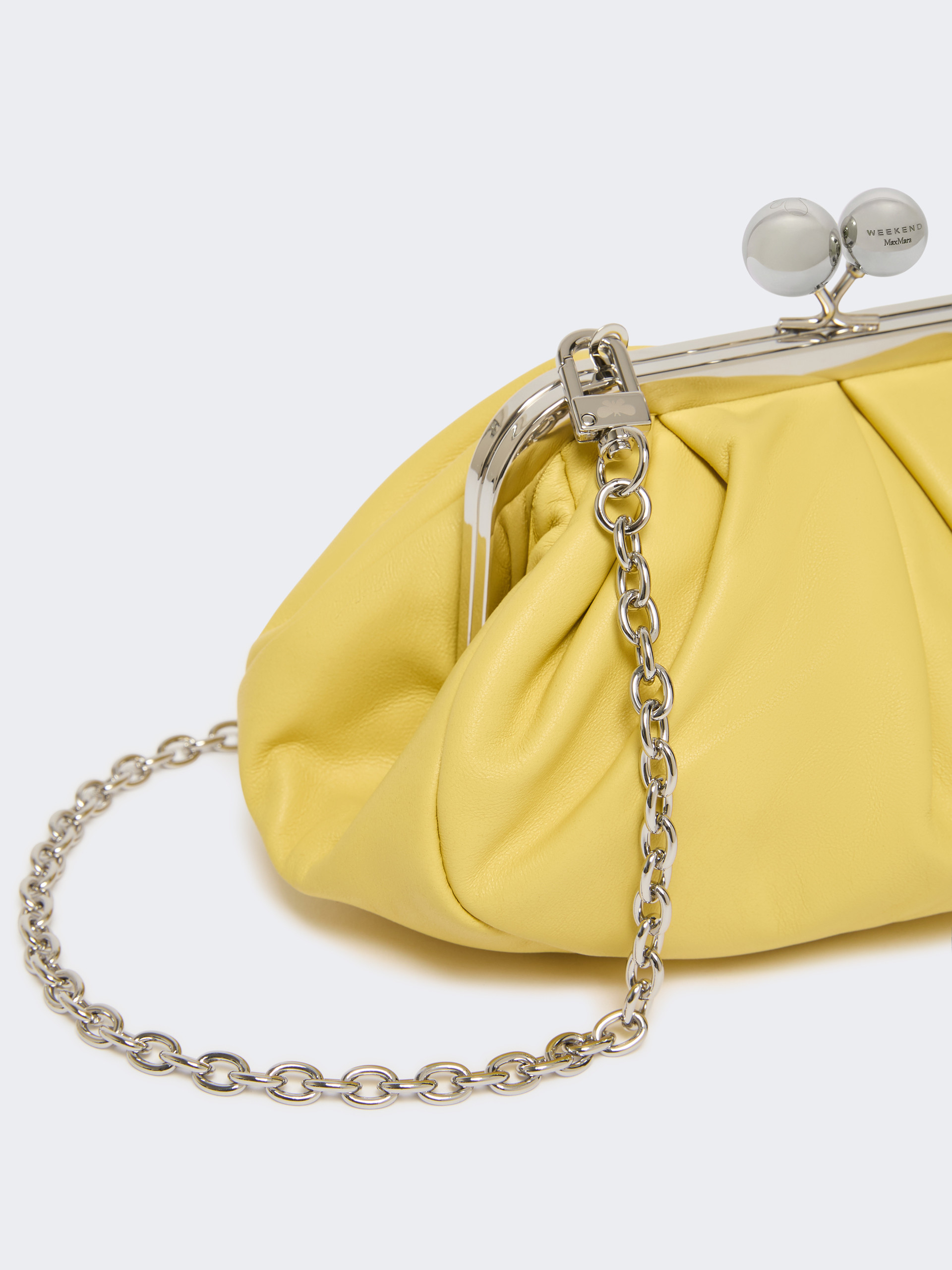 Small sheepskin Pasticcino Bag - YELLOW - Weekend Max Mara - 4