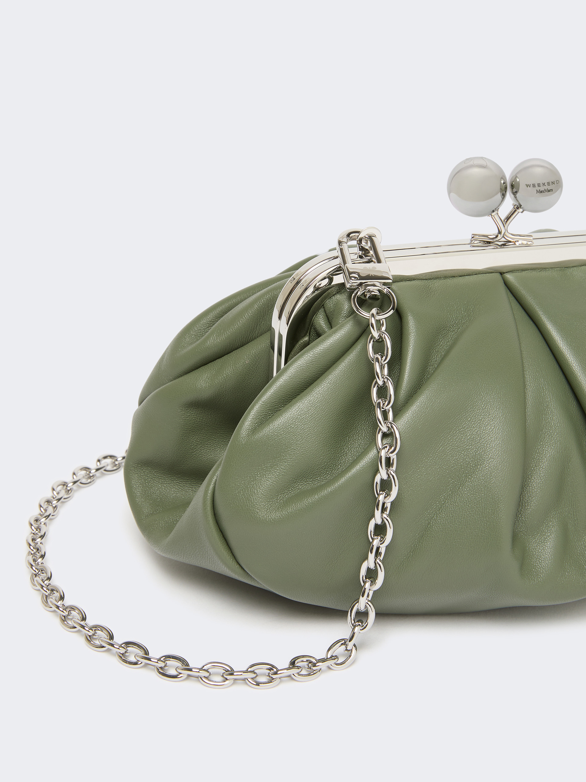 Small sheepskin Pasticcino Bag - SAGE GREEN - Weekend Max Mara - 4