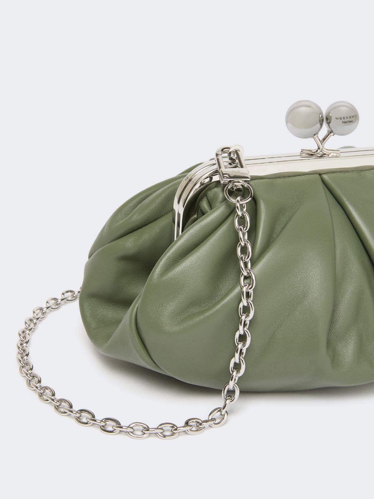 Small sheepskin Pasticcino Bag - SAGE GREEN - Weekend Max Mara - 4