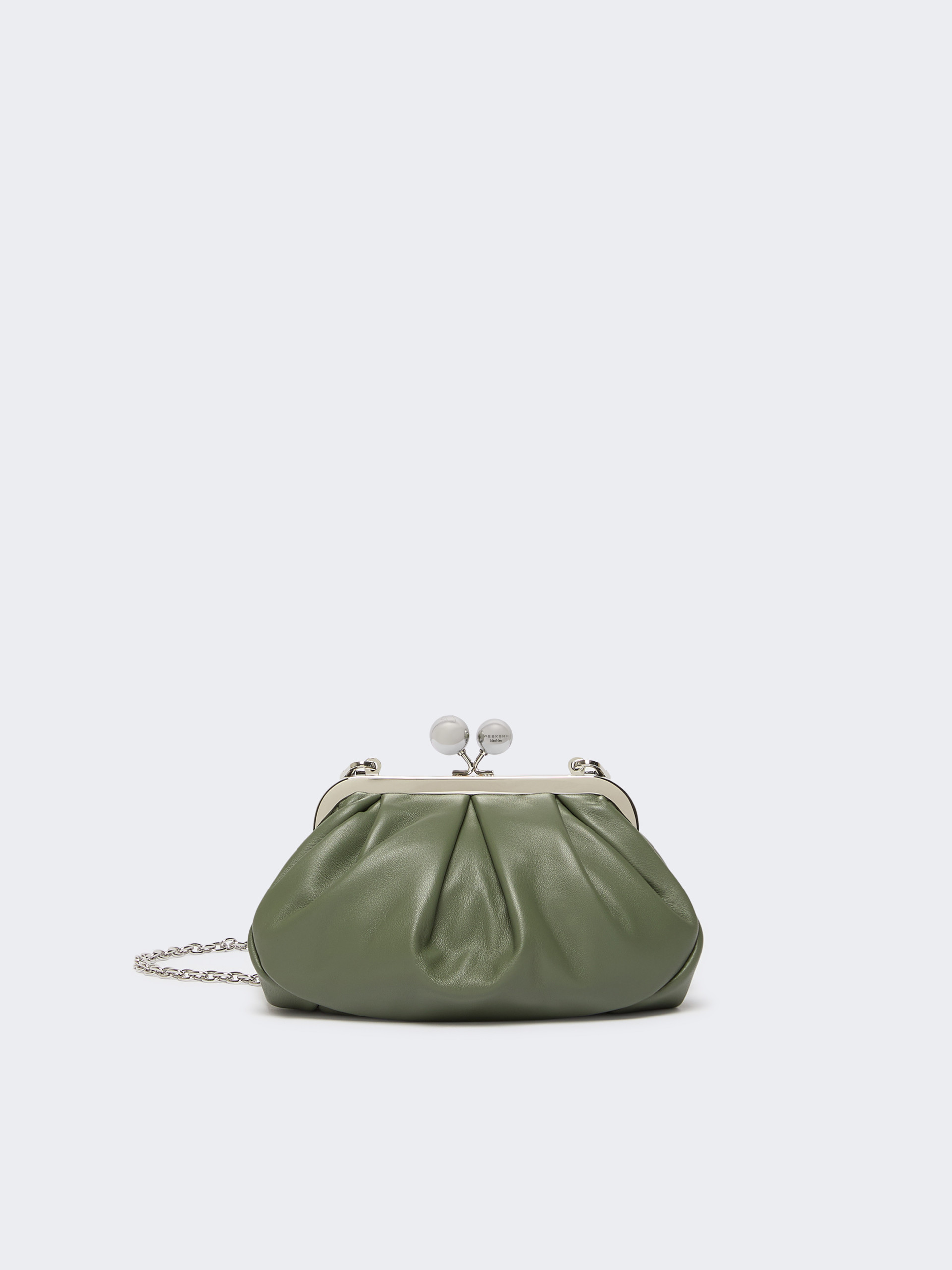 Small sheepskin Pasticcino Bag - SAGE GREEN - Weekend Max Mara