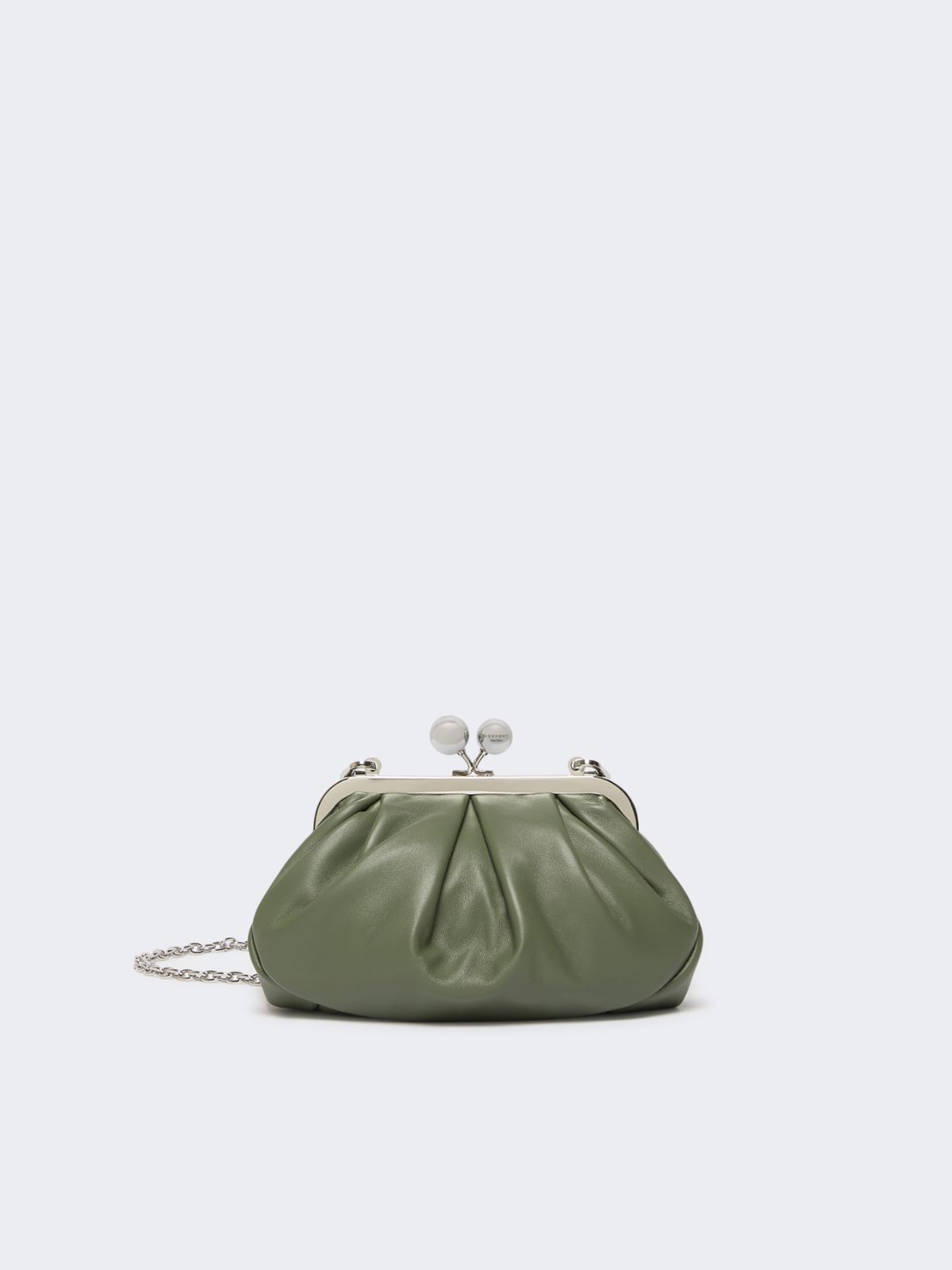 Small sheepskin Pasticcino Bag - SAGE GREEN - Weekend Max Mara