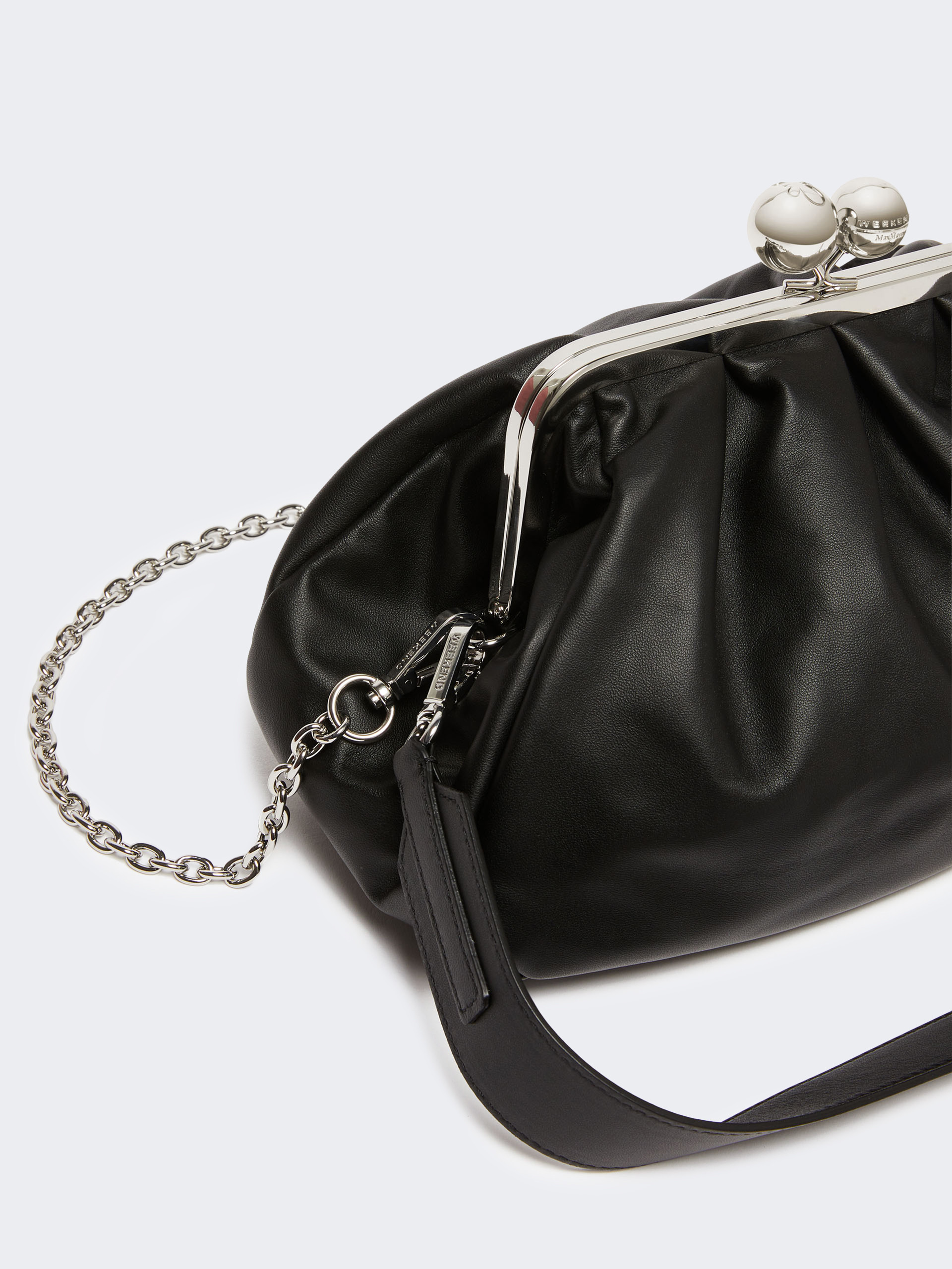 Medium sheepskin Pasticcino Bag - BLACK - Weekend Max Mara - 4