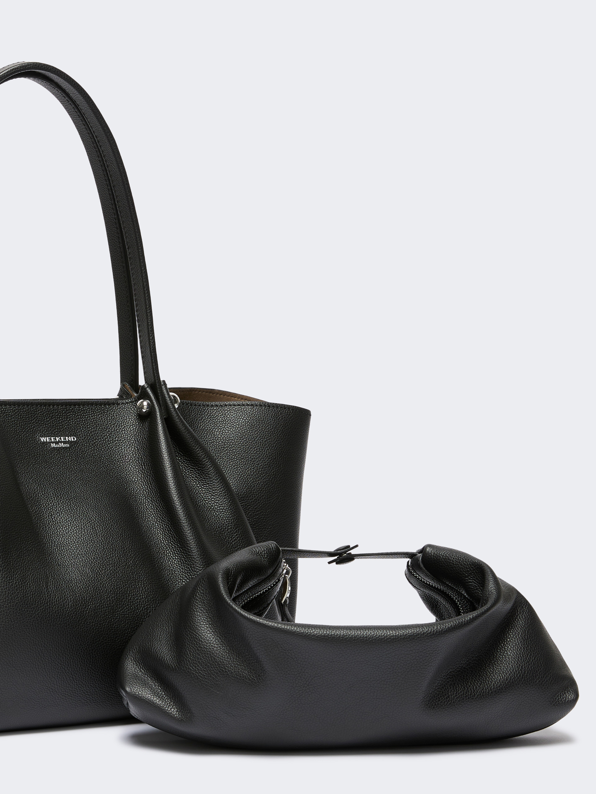 Textured leather tote bag - Weekend Max Mara - 6