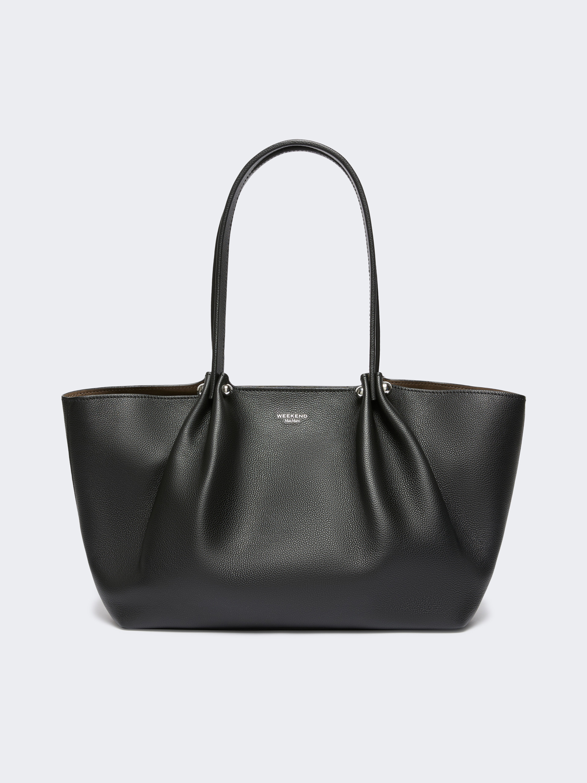 Textured leather tote bag - Weekend Max Mara
