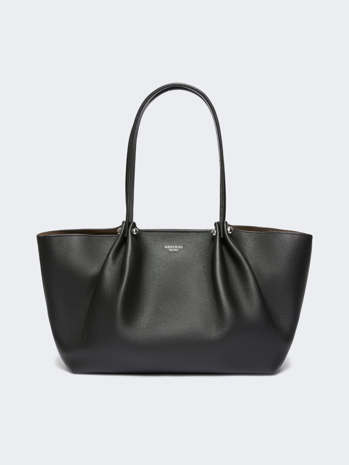 Textured leather tote bag - Weekend Max Mara