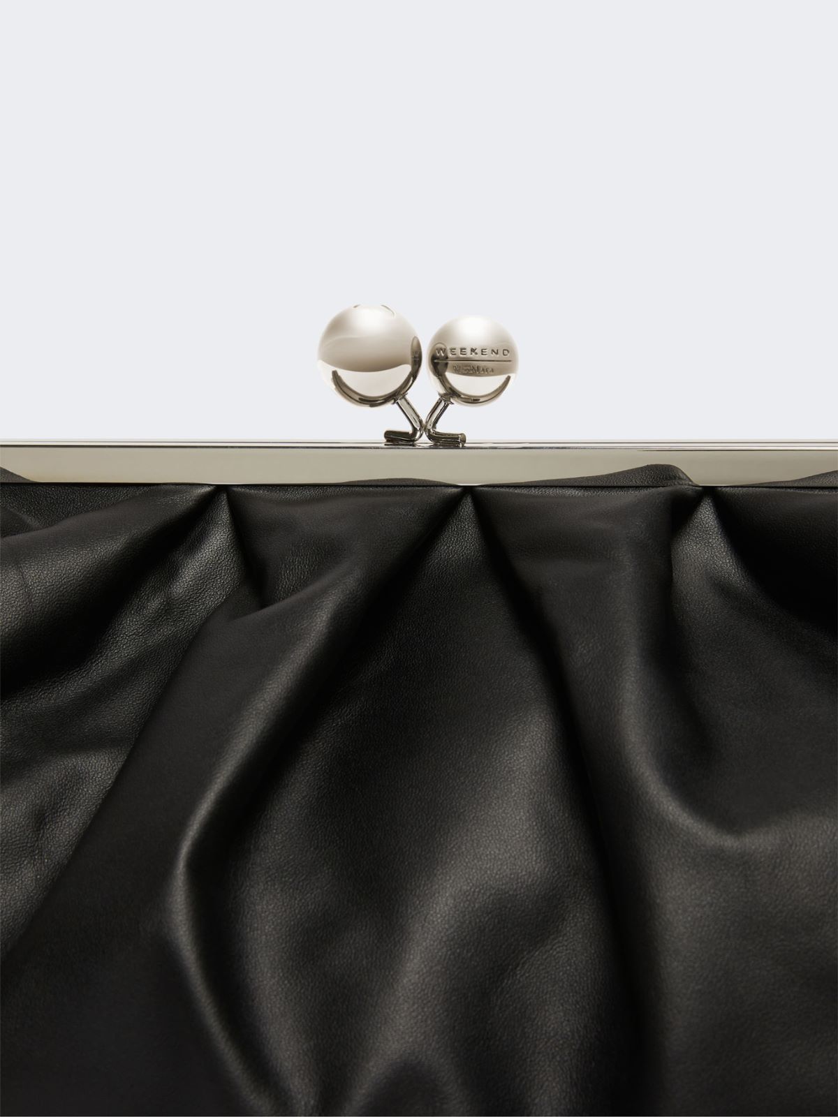 Large sheepskin Pasticcino Bag - BLACK - Weekend - 5