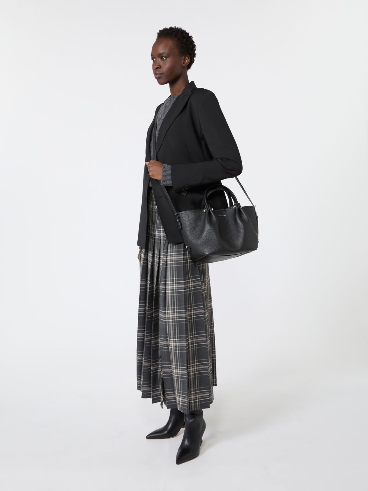 Small textured leather tote bag - Weekend Max Mara - 7