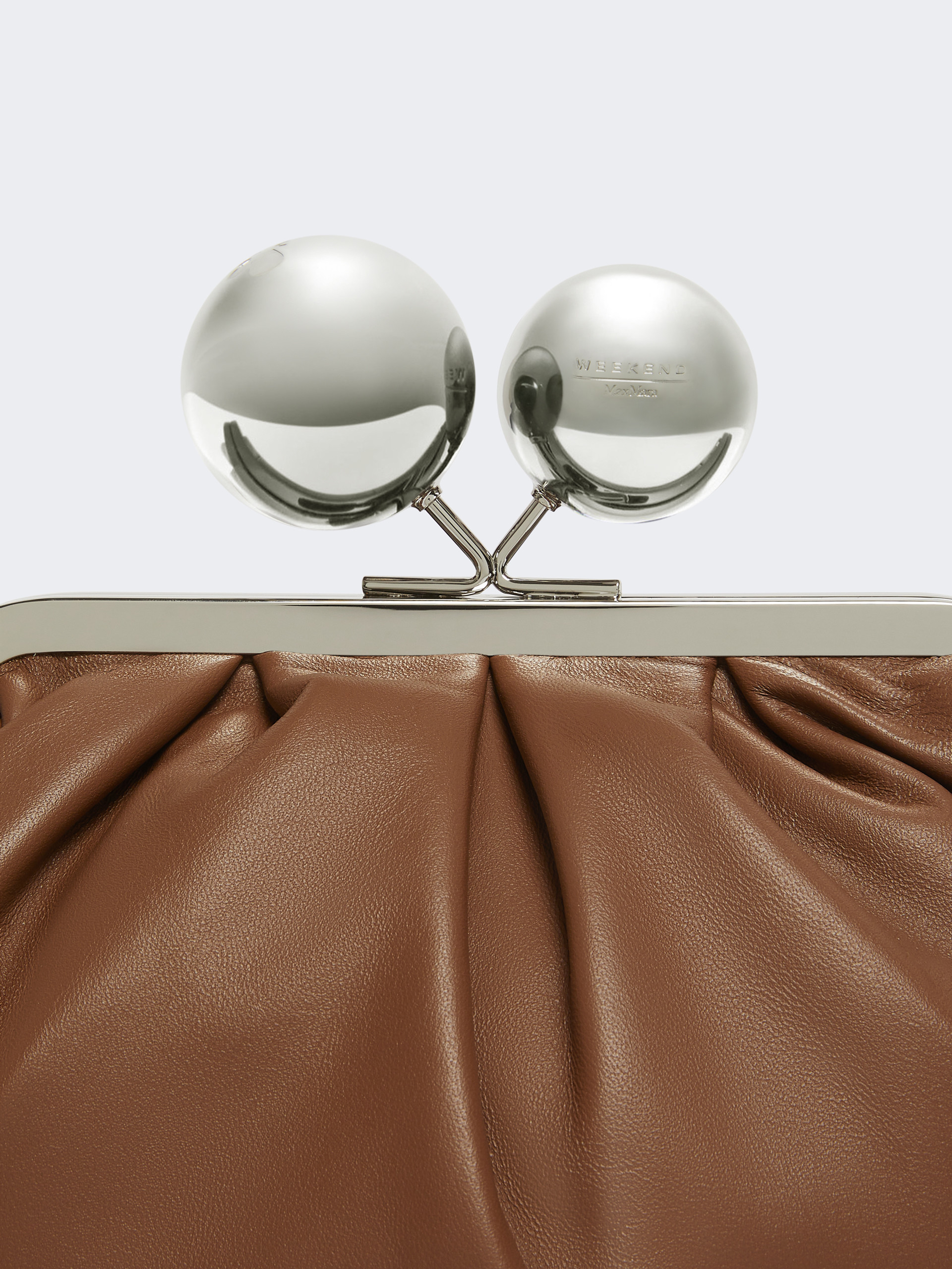 Medium Pasticcino Bag in glossy nappa leather - TOBACCO - Weekend Max Mara - 5