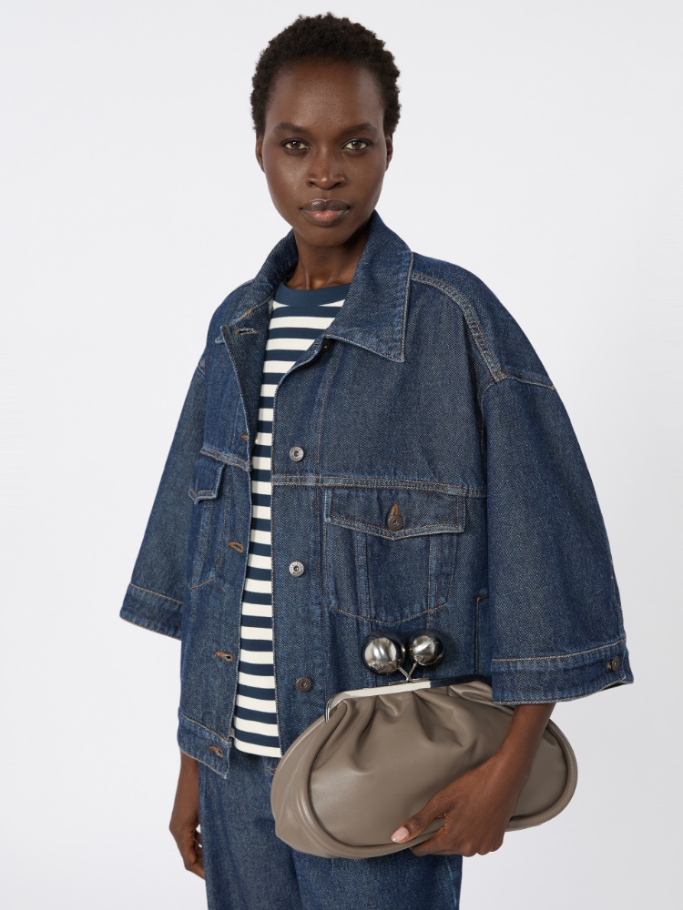 Medium Pasticcino Bag in glossy nappa leather - MUD - Weekend Max Mara - 2