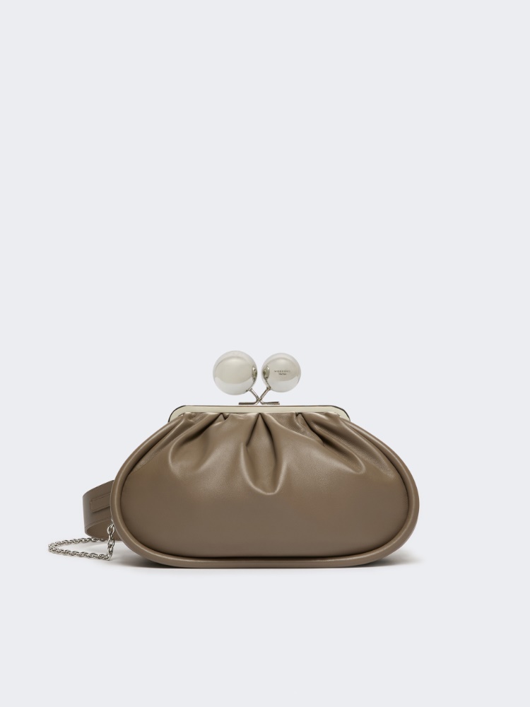 Medium Pasticcino Bag in glossy nappa leather - MUD - Weekend Max Mara