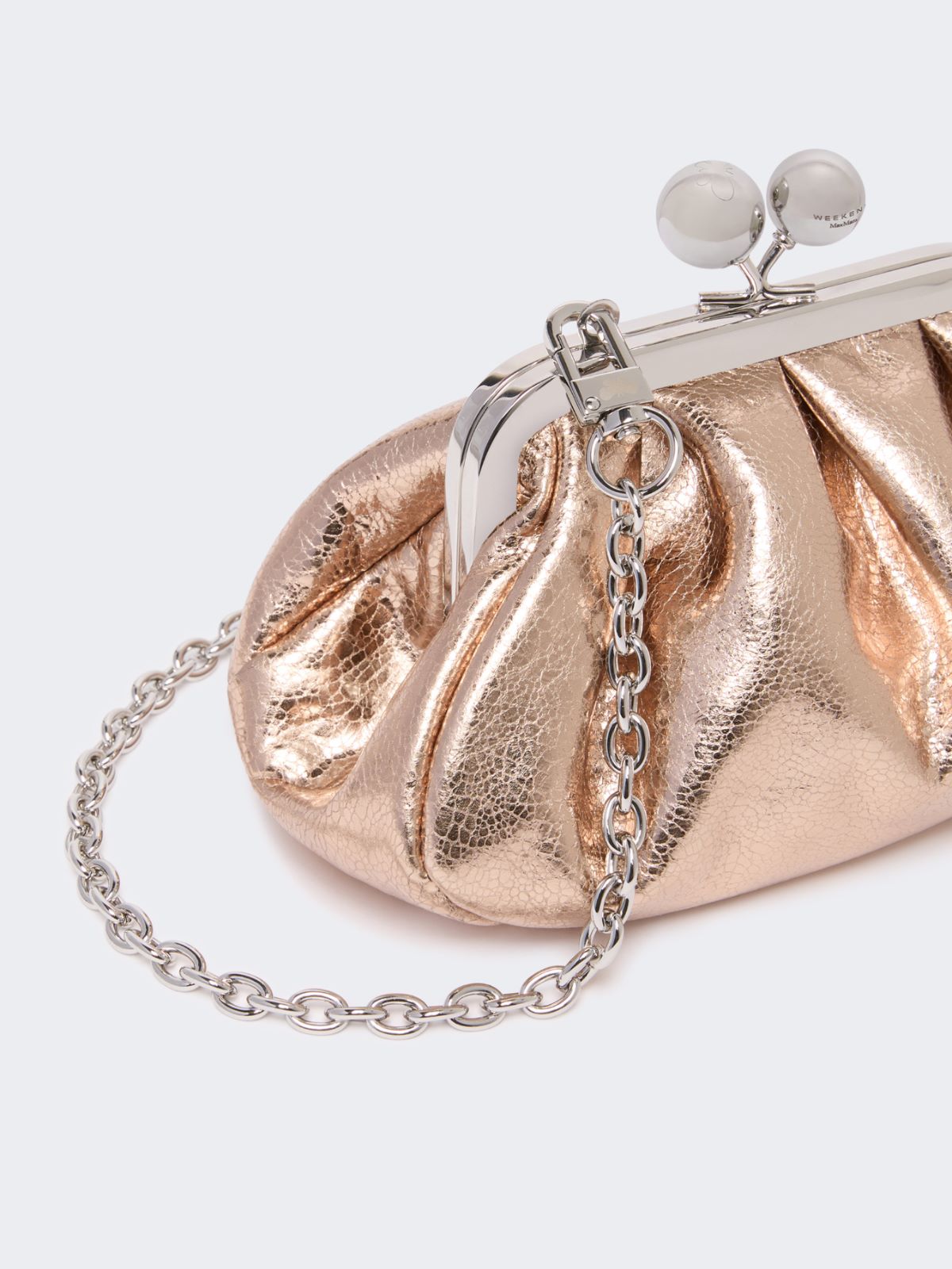 Pasticcino Bag extra small in pelle laminata - ROSA - Weekend Max Mara - 4