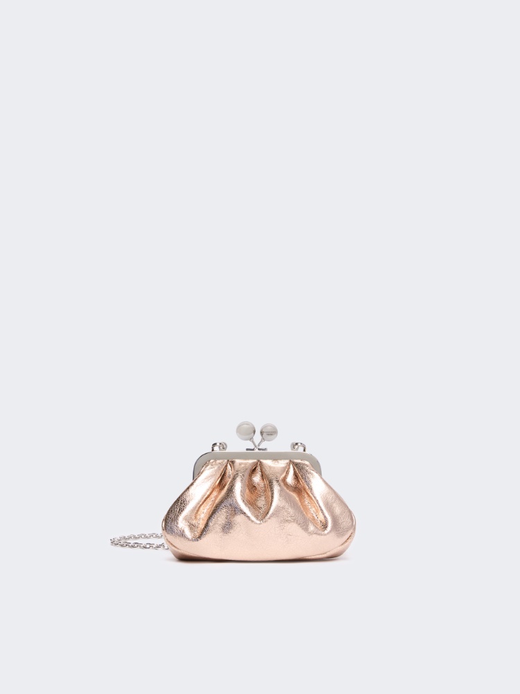 Pasticcino Bag extra small in pelle laminata - ROSA - Weekend Max Mara