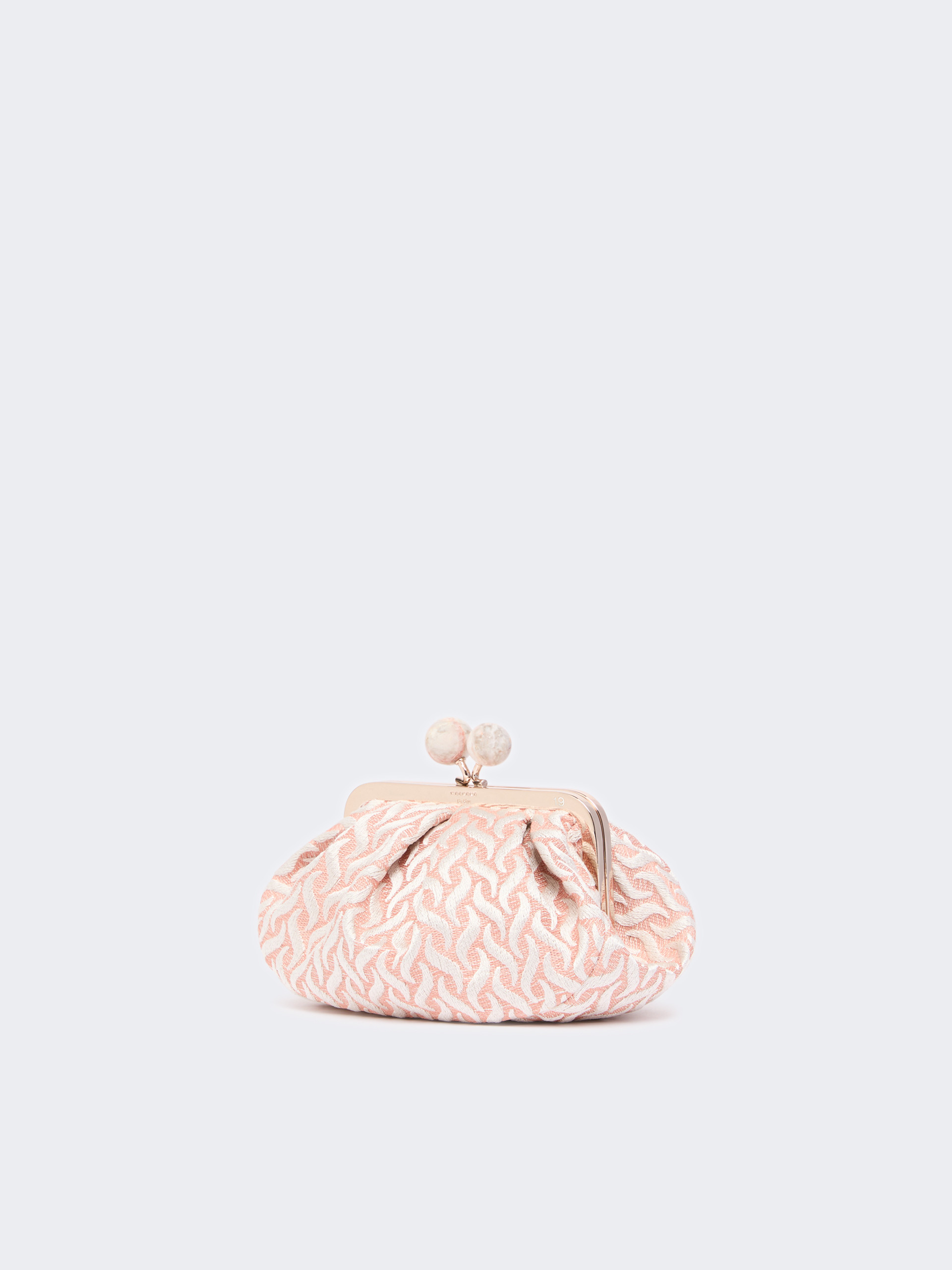 Small Pasticcino Bag in linen, silk and cotton jacquard - PINK - Weekend Max Mara - 2