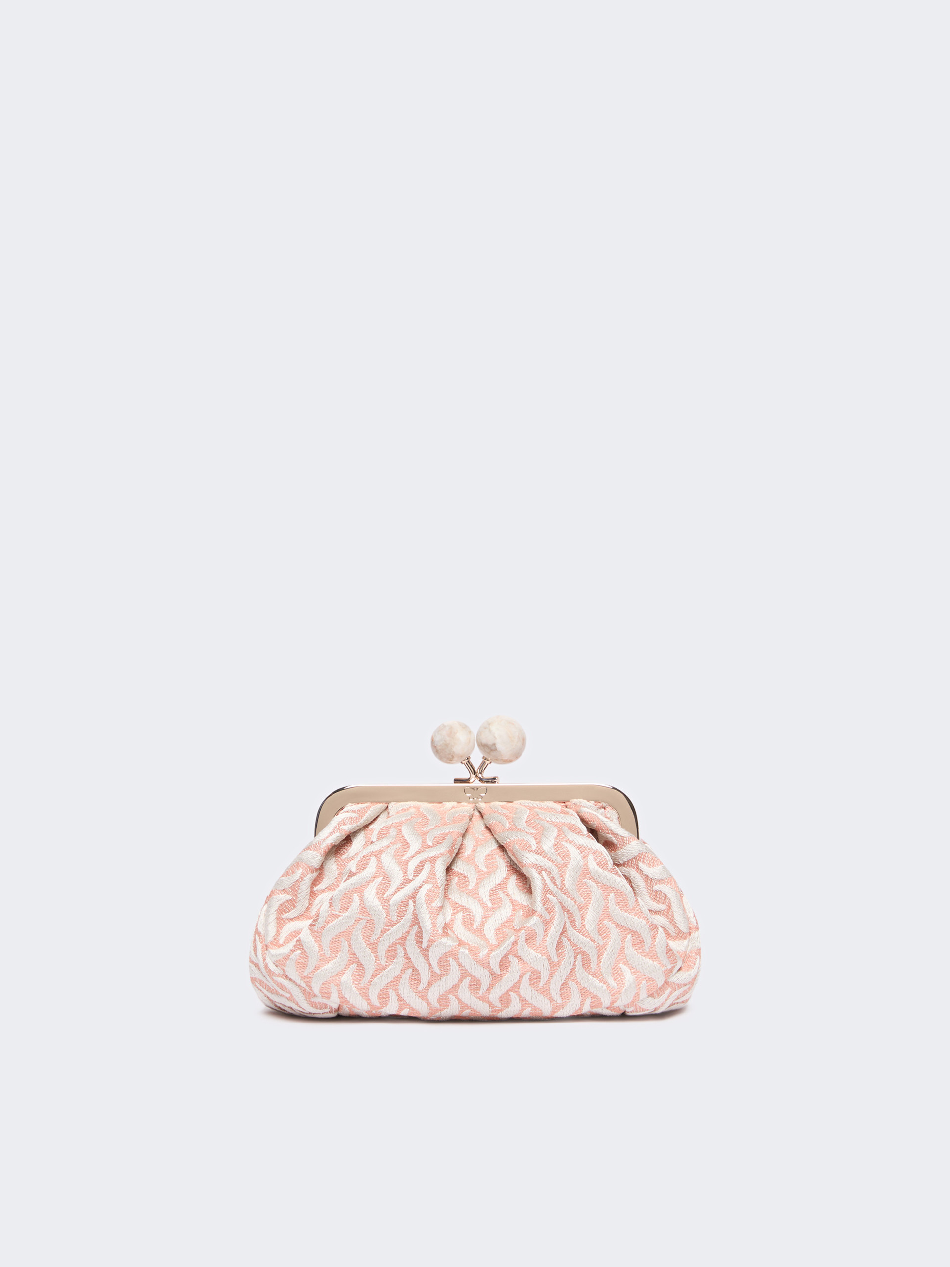 Small Pasticcino Bag in linen, silk and cotton jacquard - PINK - Weekend Max Mara - 3