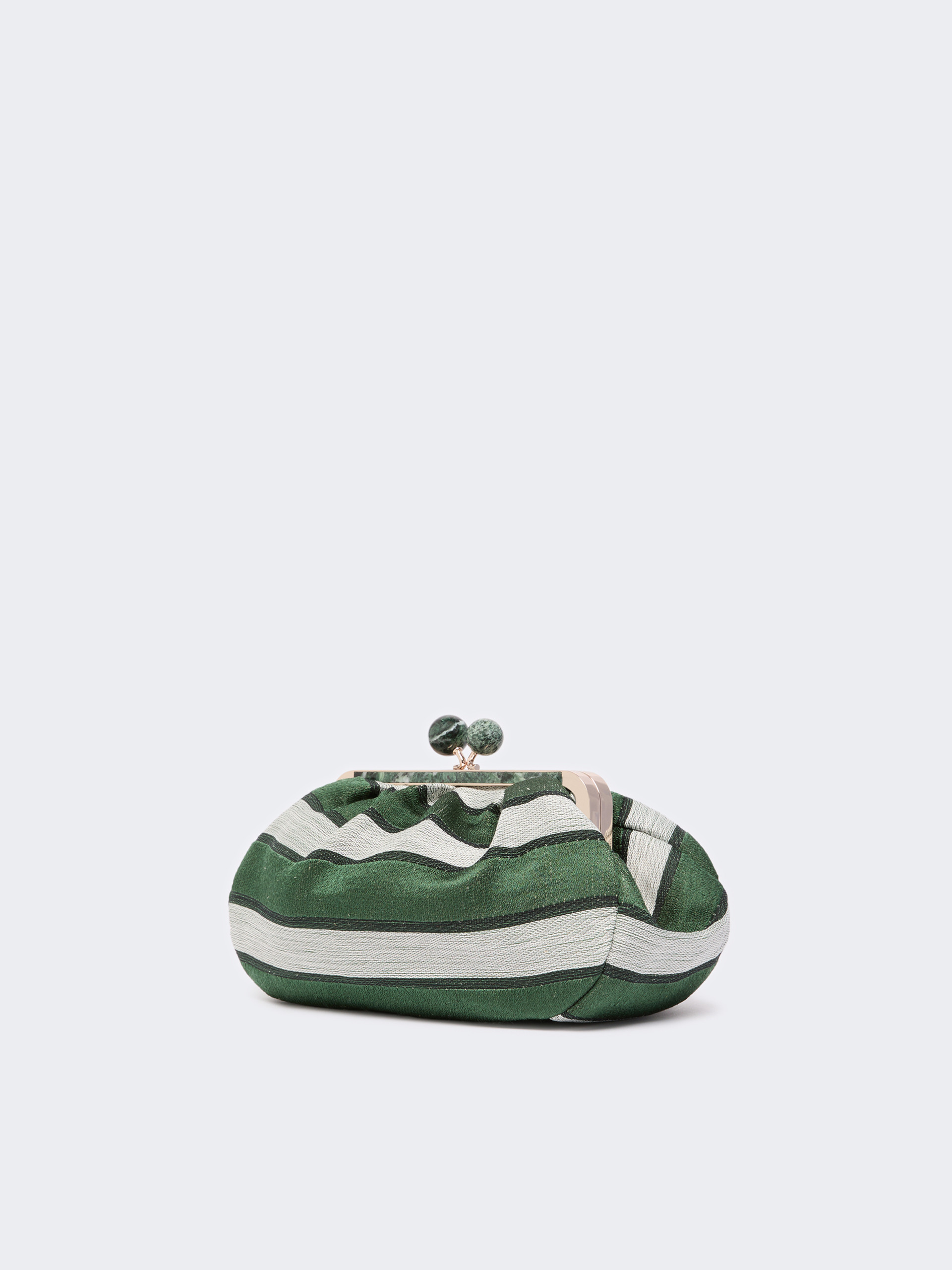Medium Pasticcino Bag in linen, silk and cotton jacquard - SAGE GREEN - Weekend Max Mara - 2