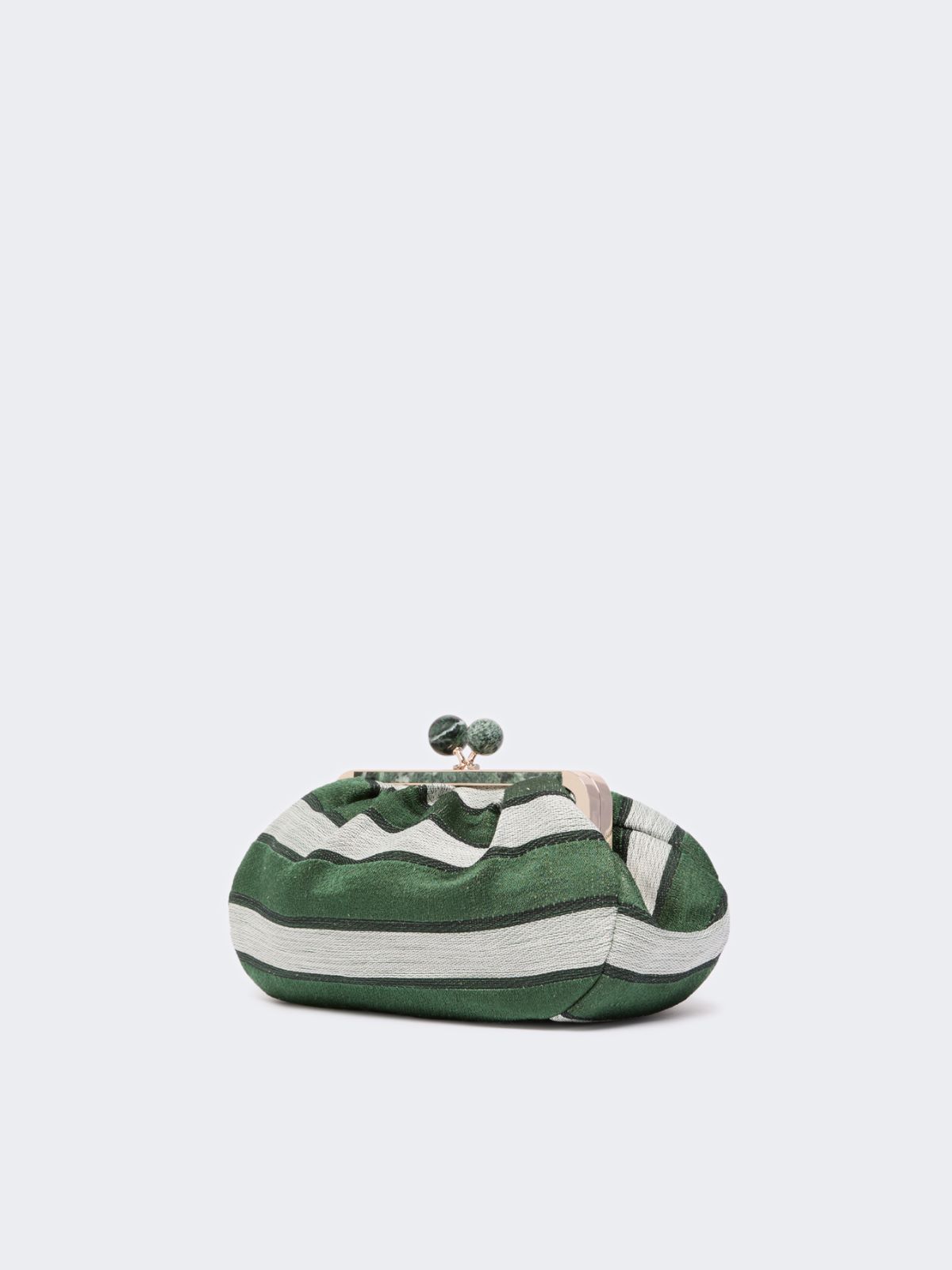 Medium Pasticcino Bag in linen, silk and cotton jacquard - SAGE GREEN - Weekend Max Mara - 2