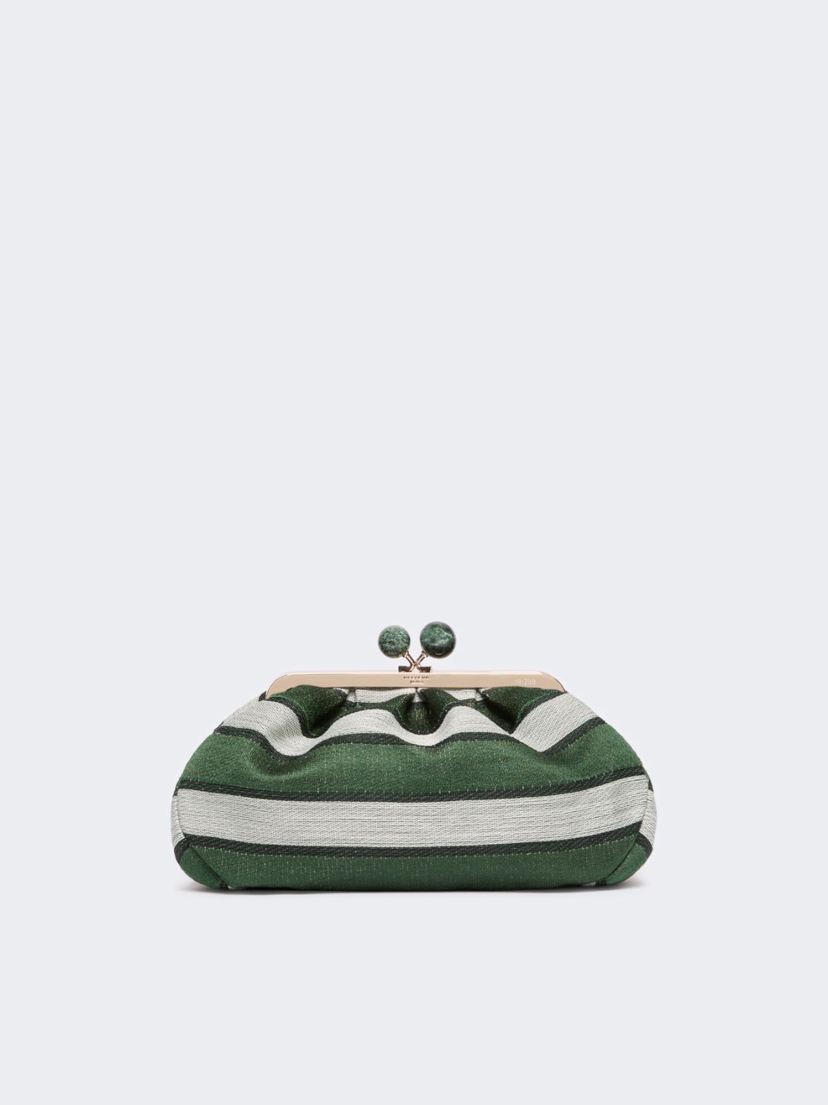 Medium Pasticcino Bag in linen, silk and cotton jacquard - SAGE GREEN - Weekend Max Mara - 3