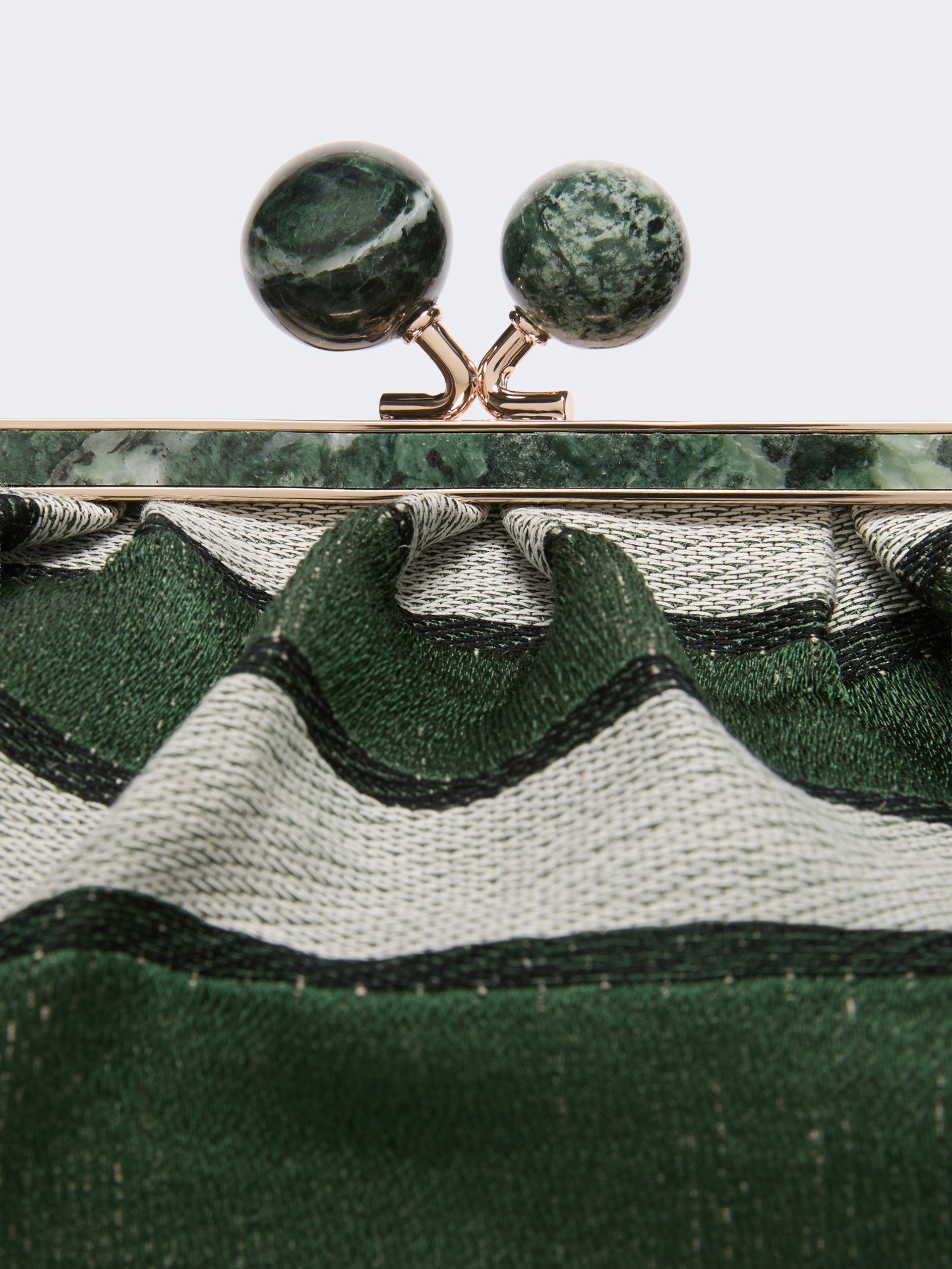 Medium Pasticcino Bag in linen, silk and cotton jacquard - SAGE GREEN - Weekend Max Mara - 5