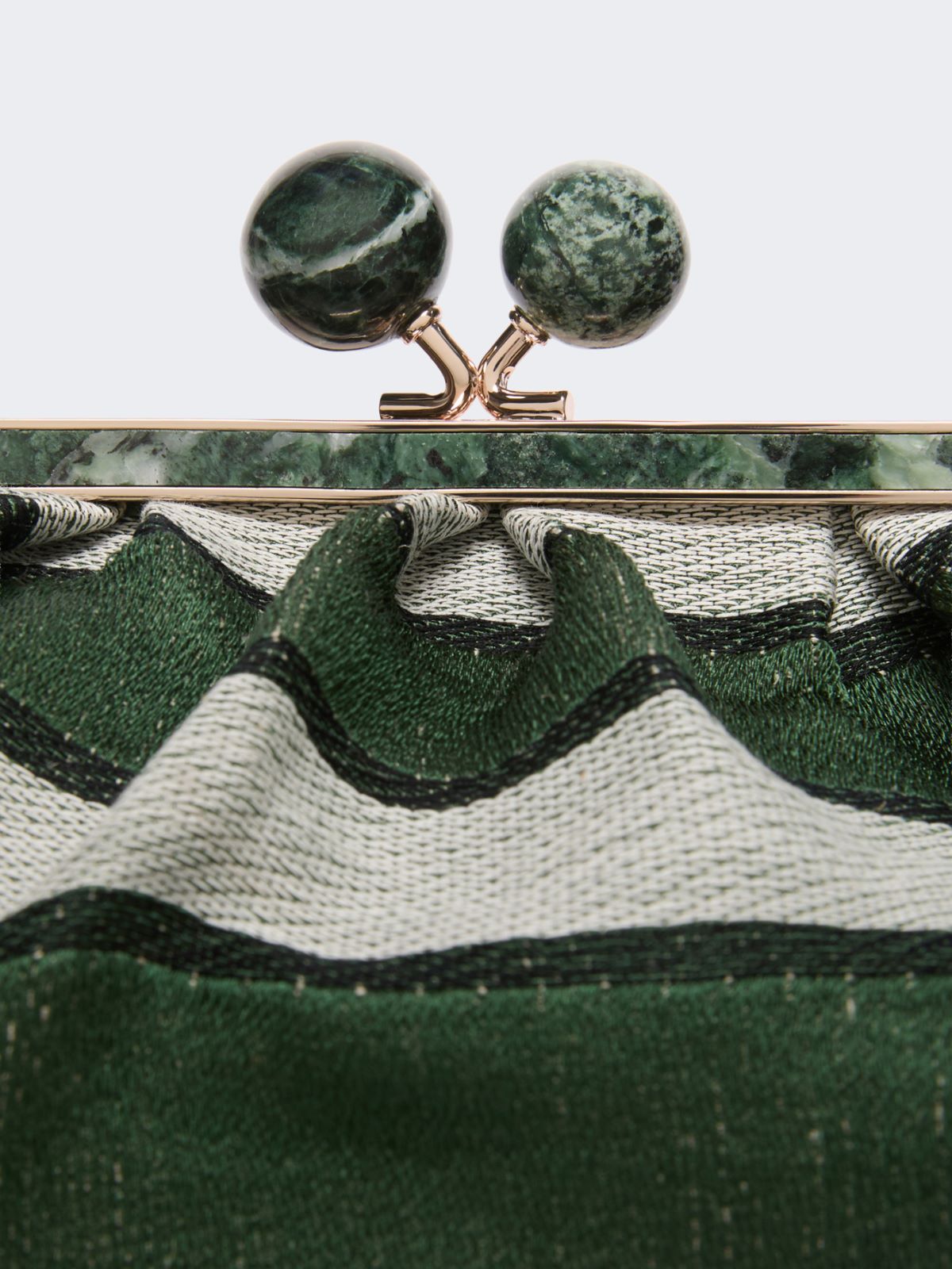 Medium Pasticcino Bag in linen, silk and cotton jacquard - SAGE GREEN - Weekend Max Mara - 5